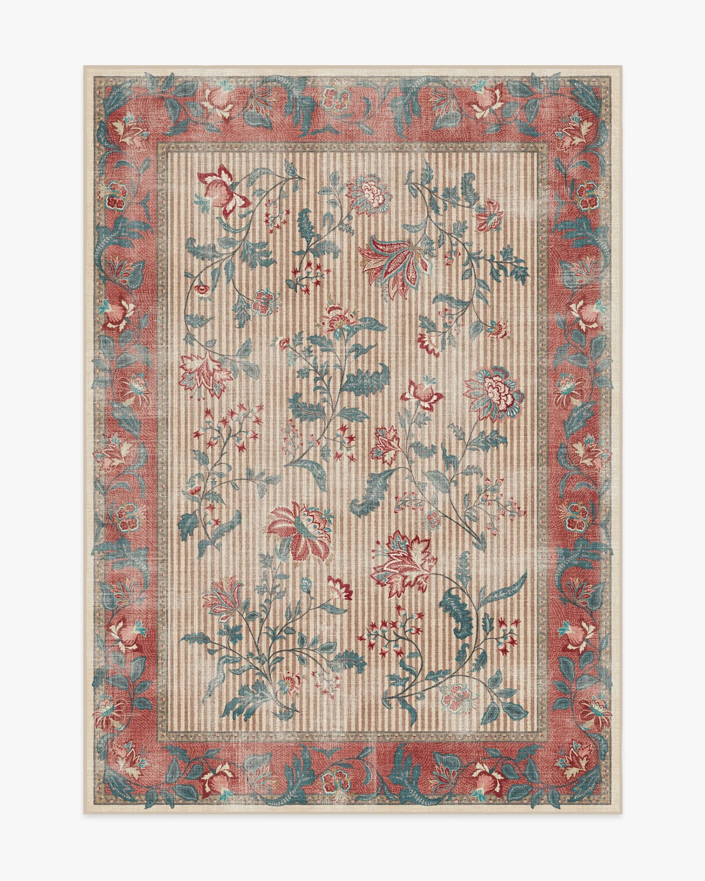 Medium Area Rug Machine Washable - Teal
