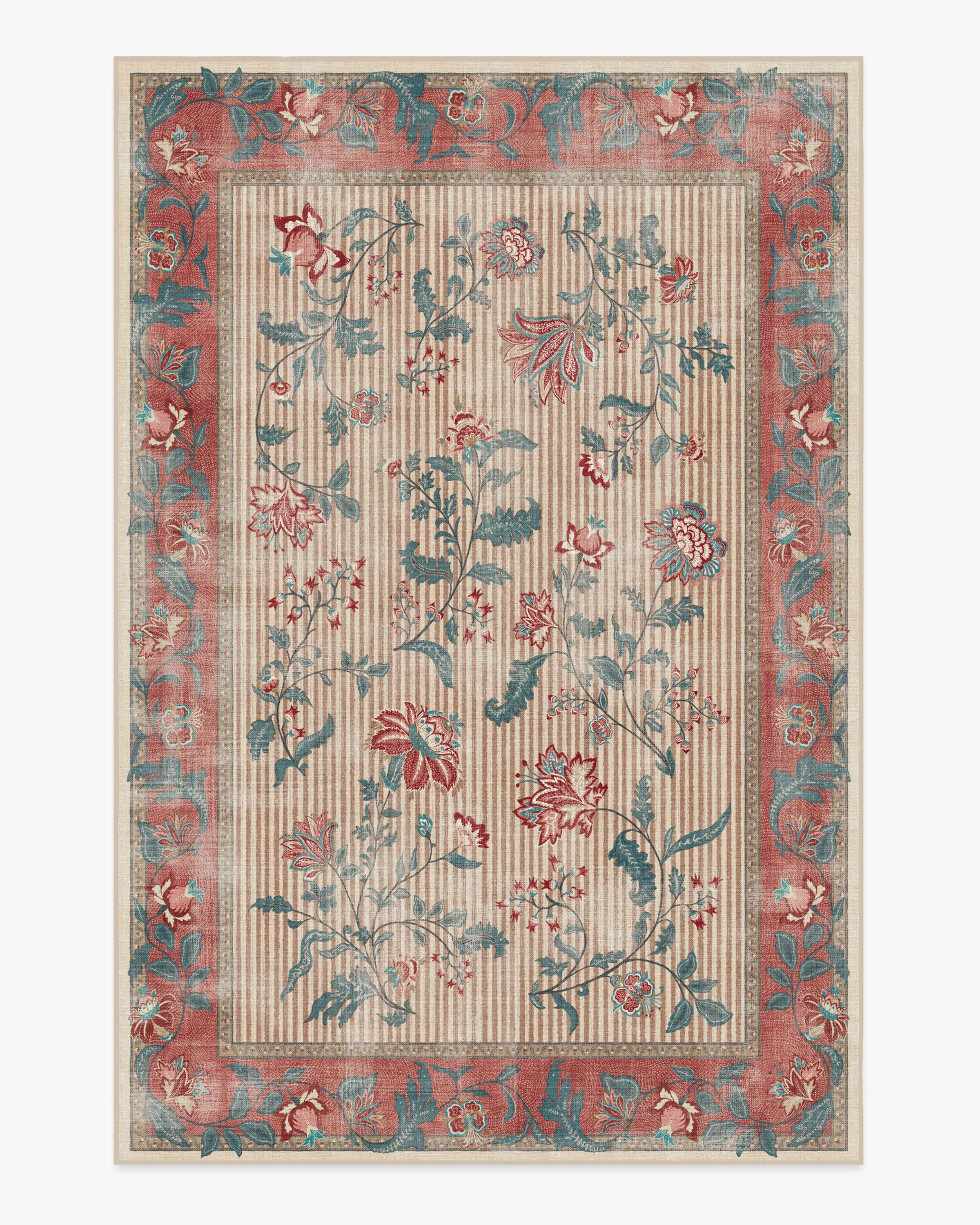 Medium Area Rug Machine Washable - Teal
