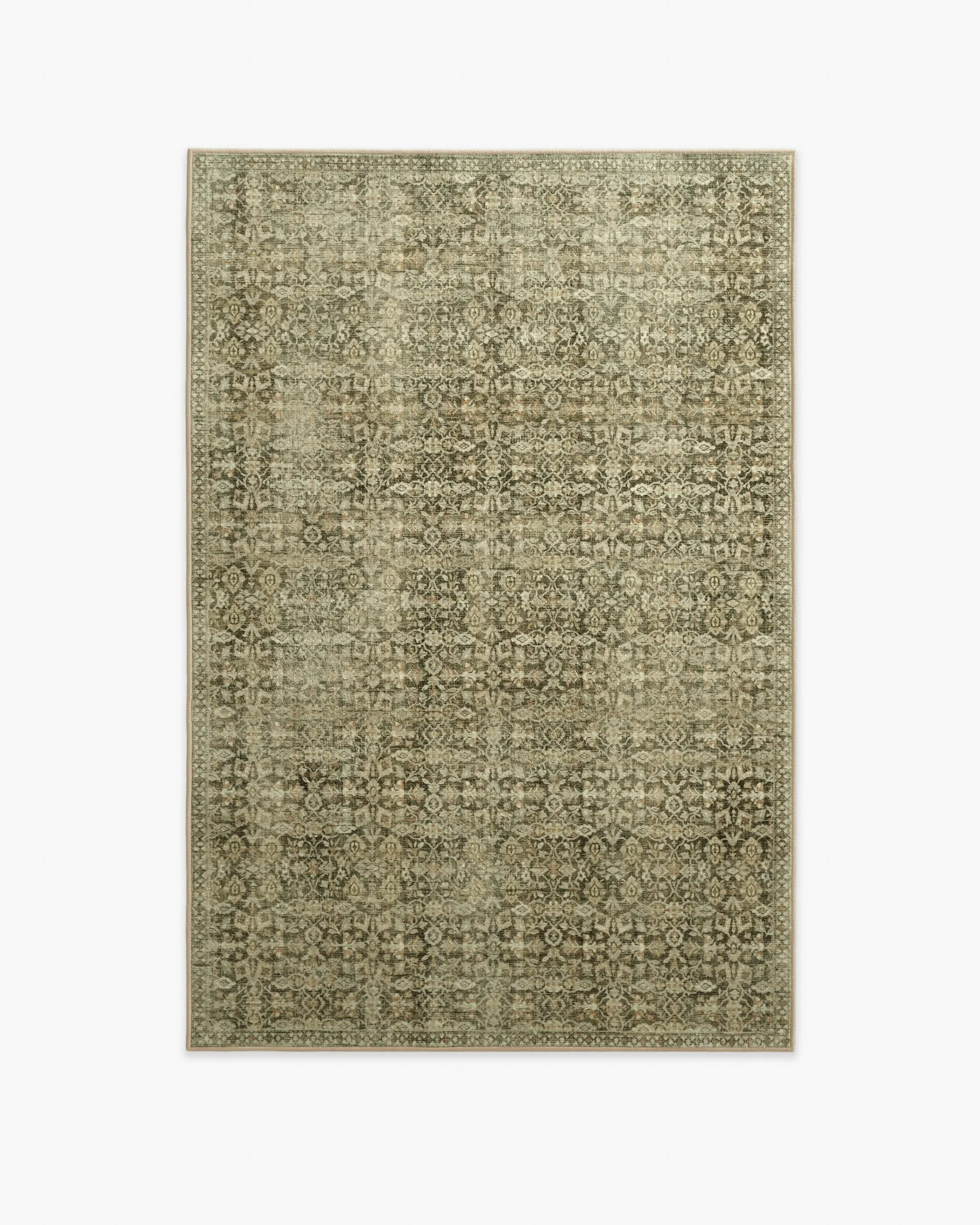 Medium Area Rug Machine Washable - Wheat