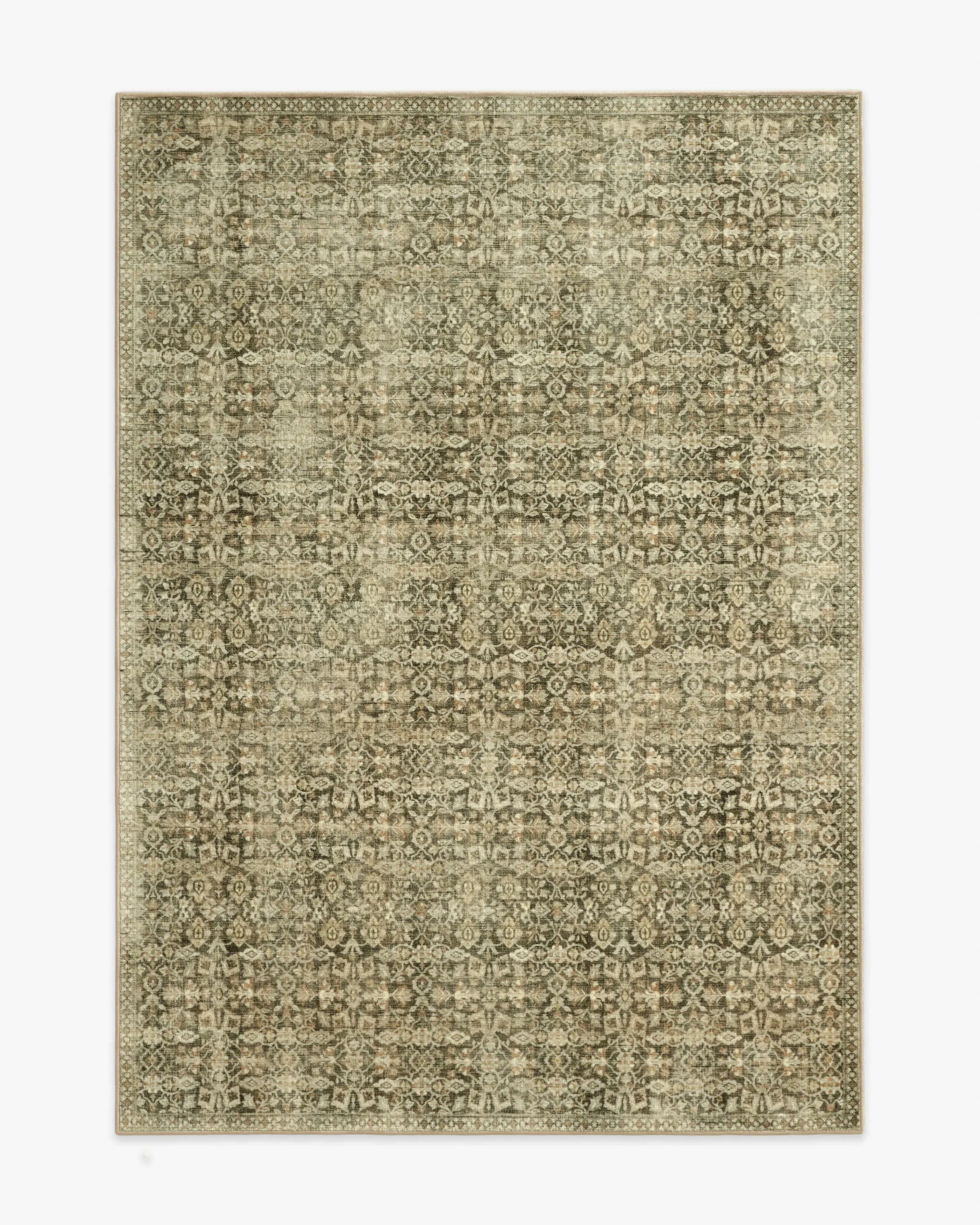 Medium Area Rug Machine Washable - Wheat