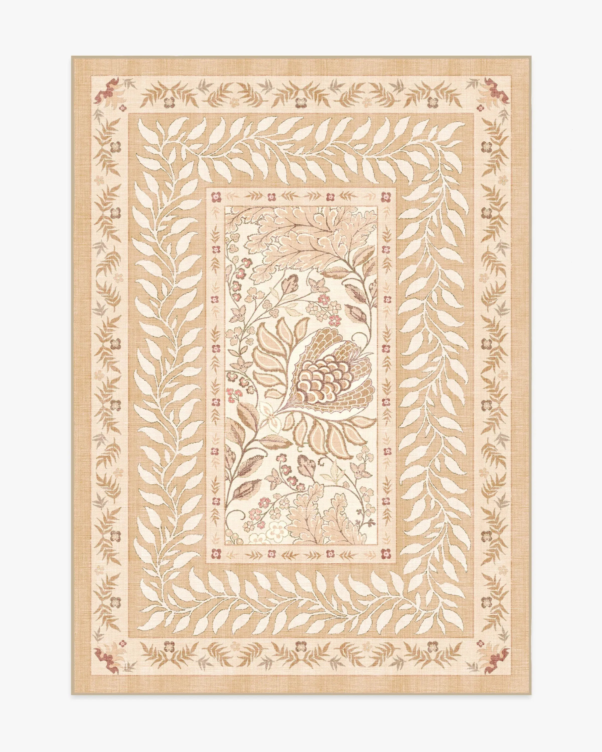 Medium Area Rug Machine Washable - Wheat