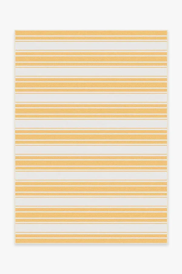 Medium Area Rug Machine Washable - Yellow