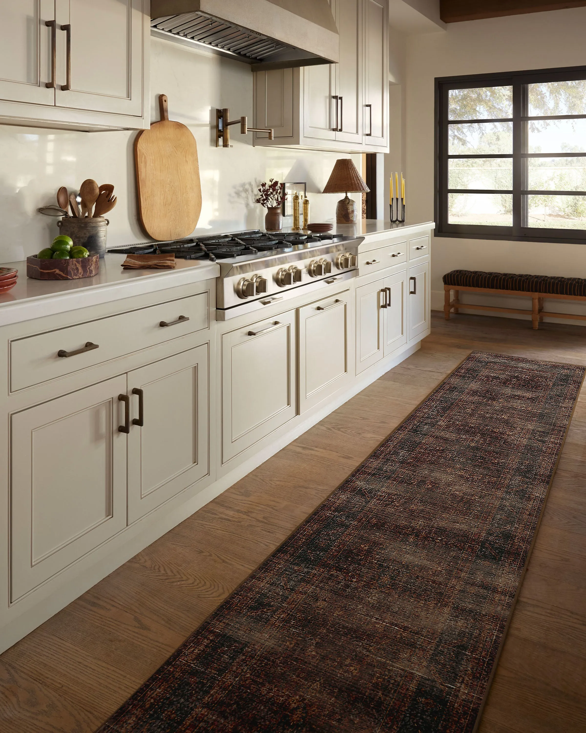 Medium Flatwoven Area Rug - Bordeaux Red