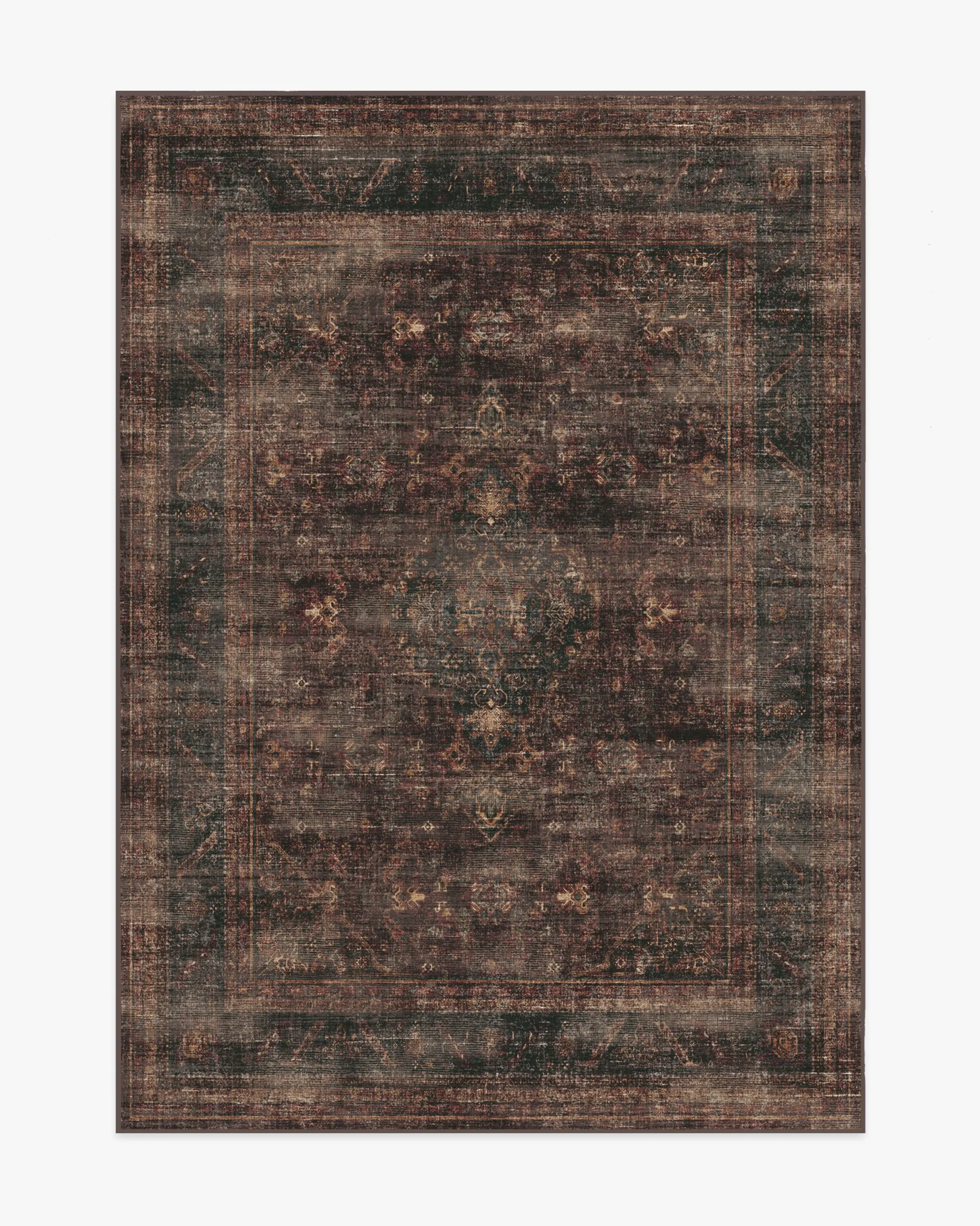 Medium Flatwoven Area Rug - Bordeaux Red