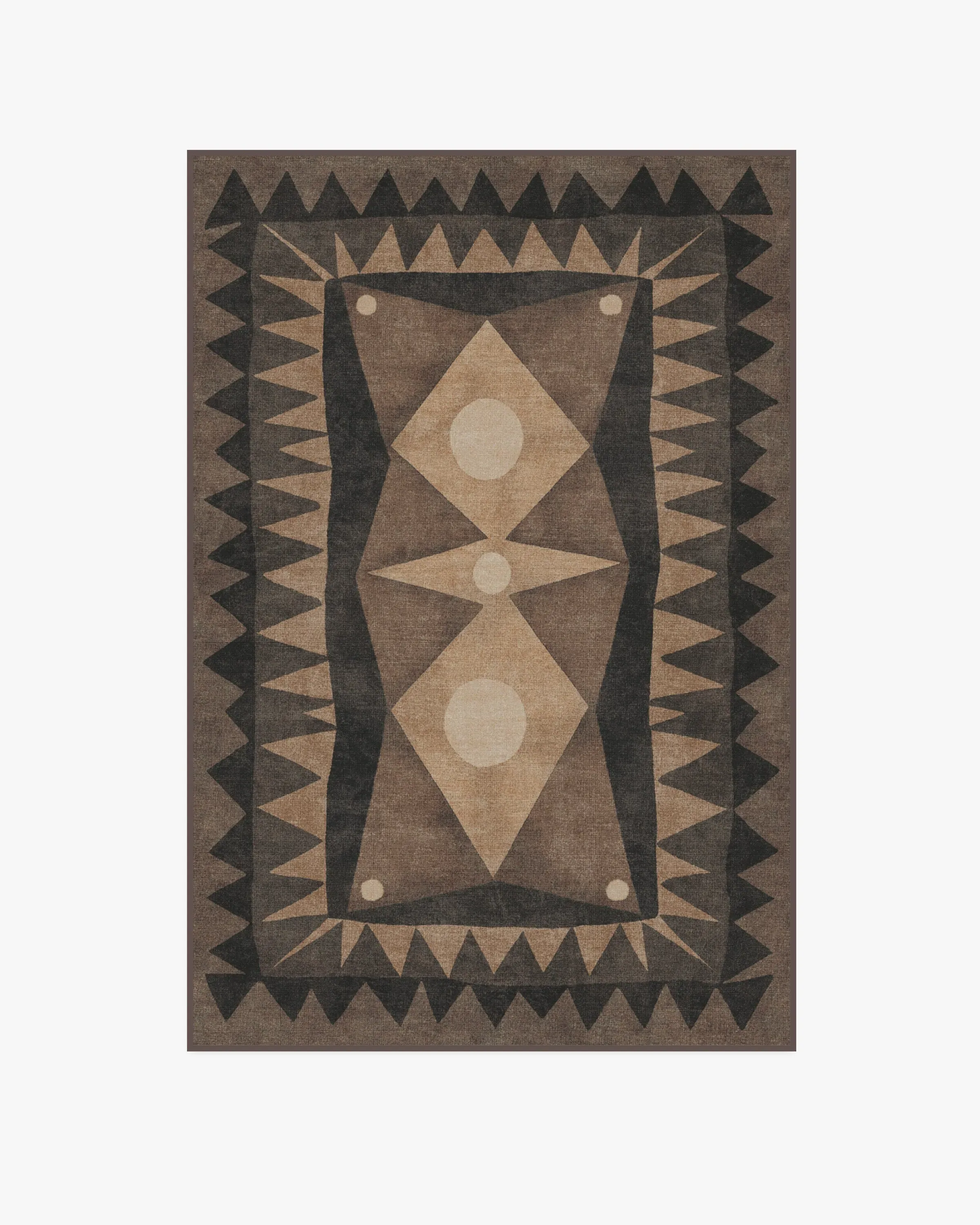Medium Machine Washable Area Rug - Charcoal