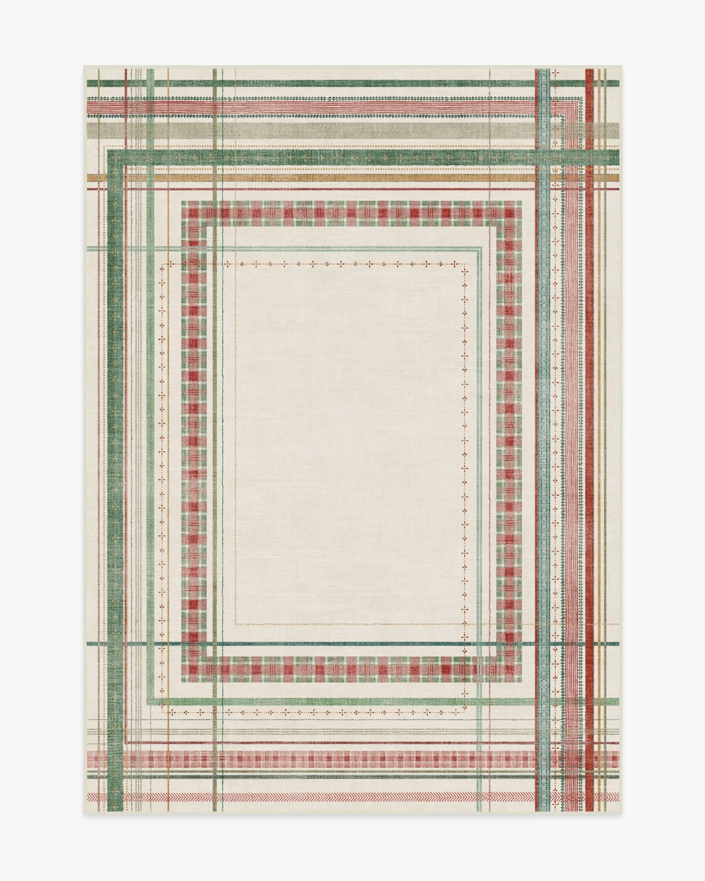 Medium Machine Washable Area Rug - Multicolor