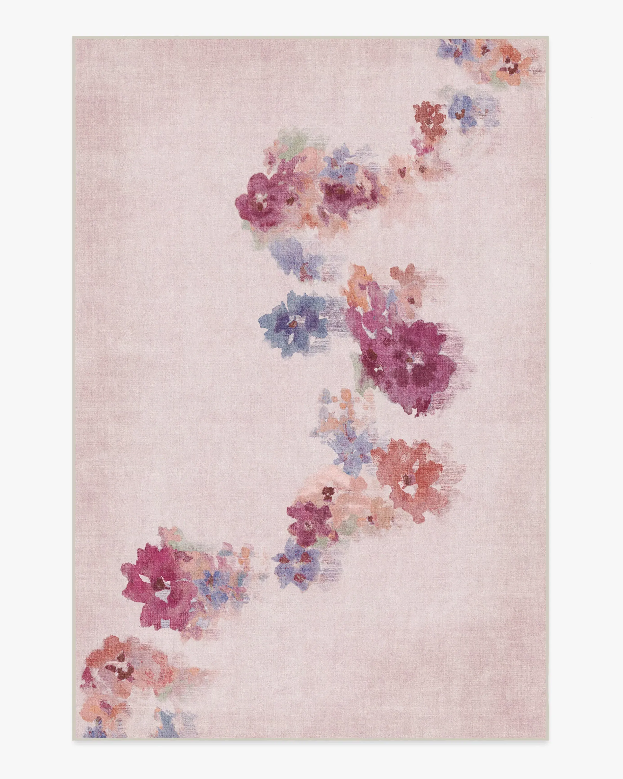 Medium Machine Washable Area Rug - Pink