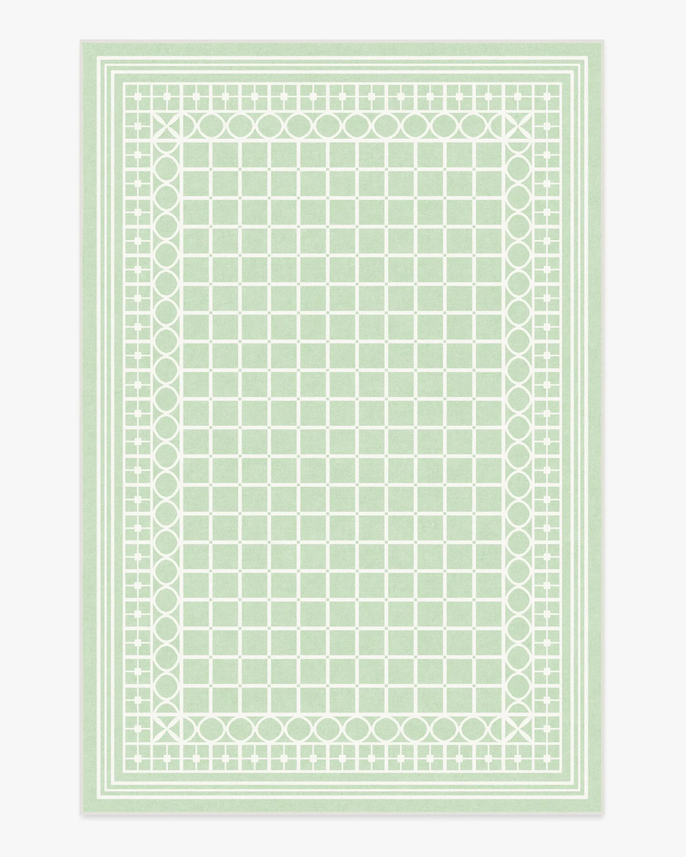 Medium Machine Washable Area Rug - Sage Green
