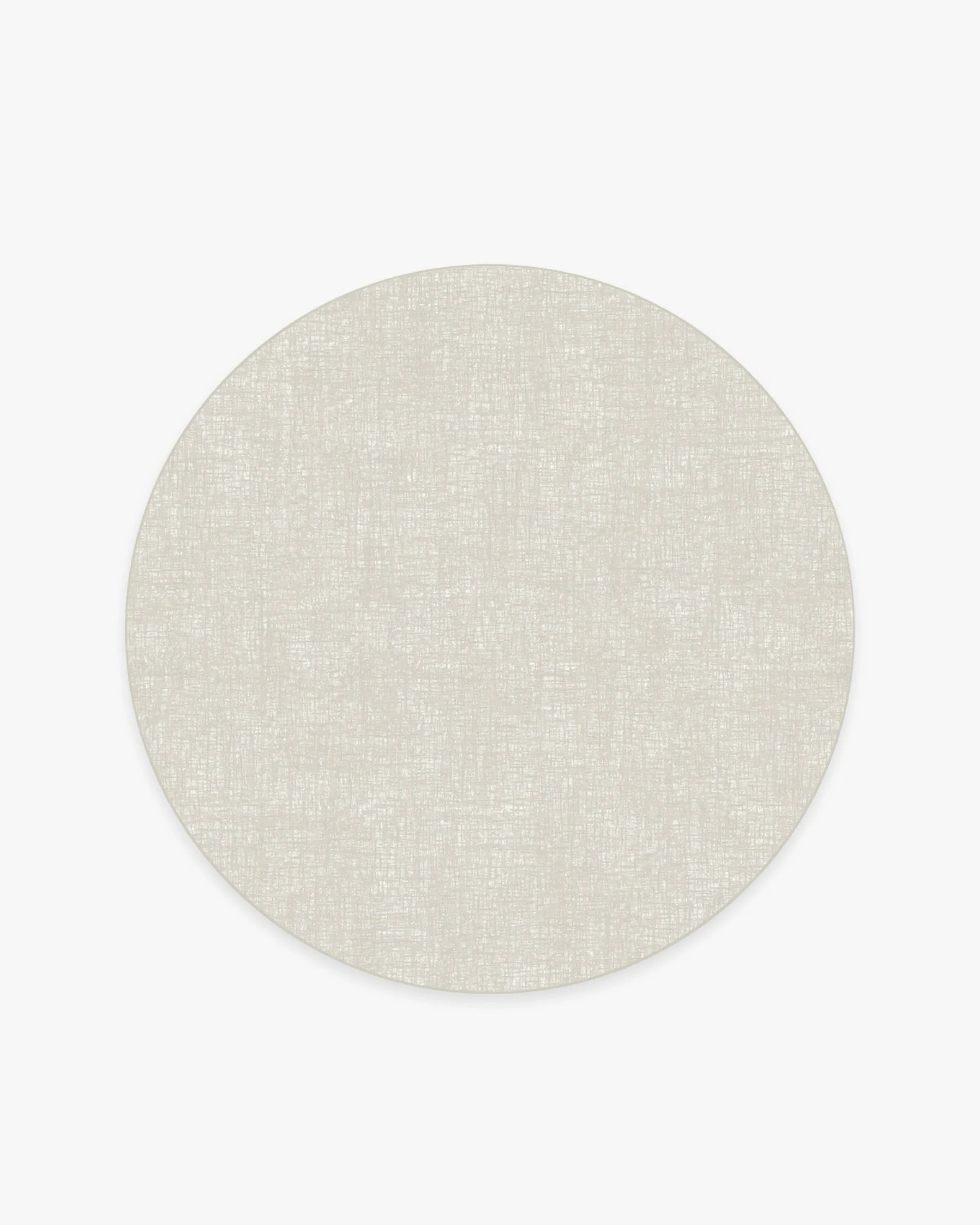 Medium Round Area Rug Machine Washable - Beige, Ivory