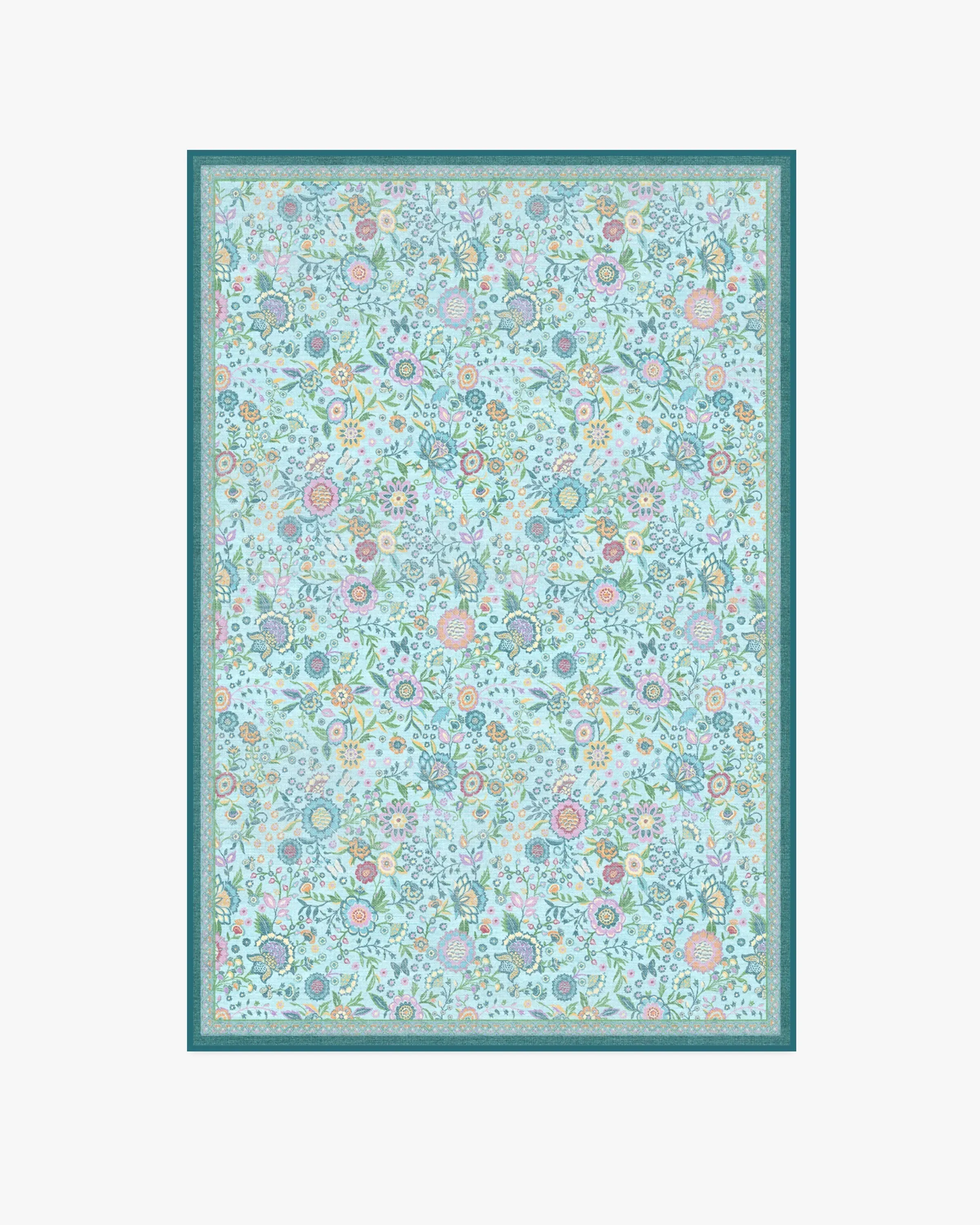 Medium Washable Area Rug - Multicolour