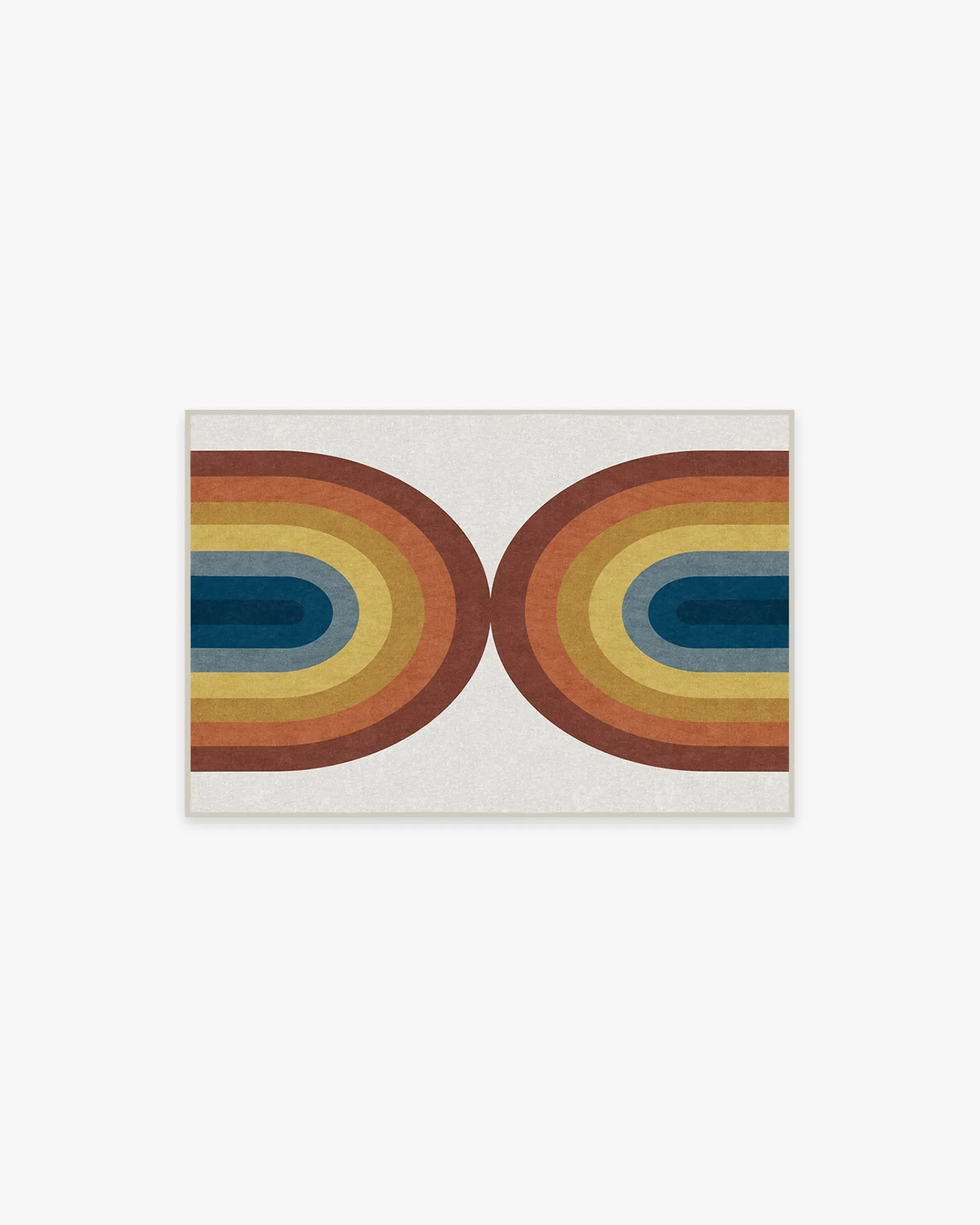 Mini Area Rug Machine Washable - Rainbow image