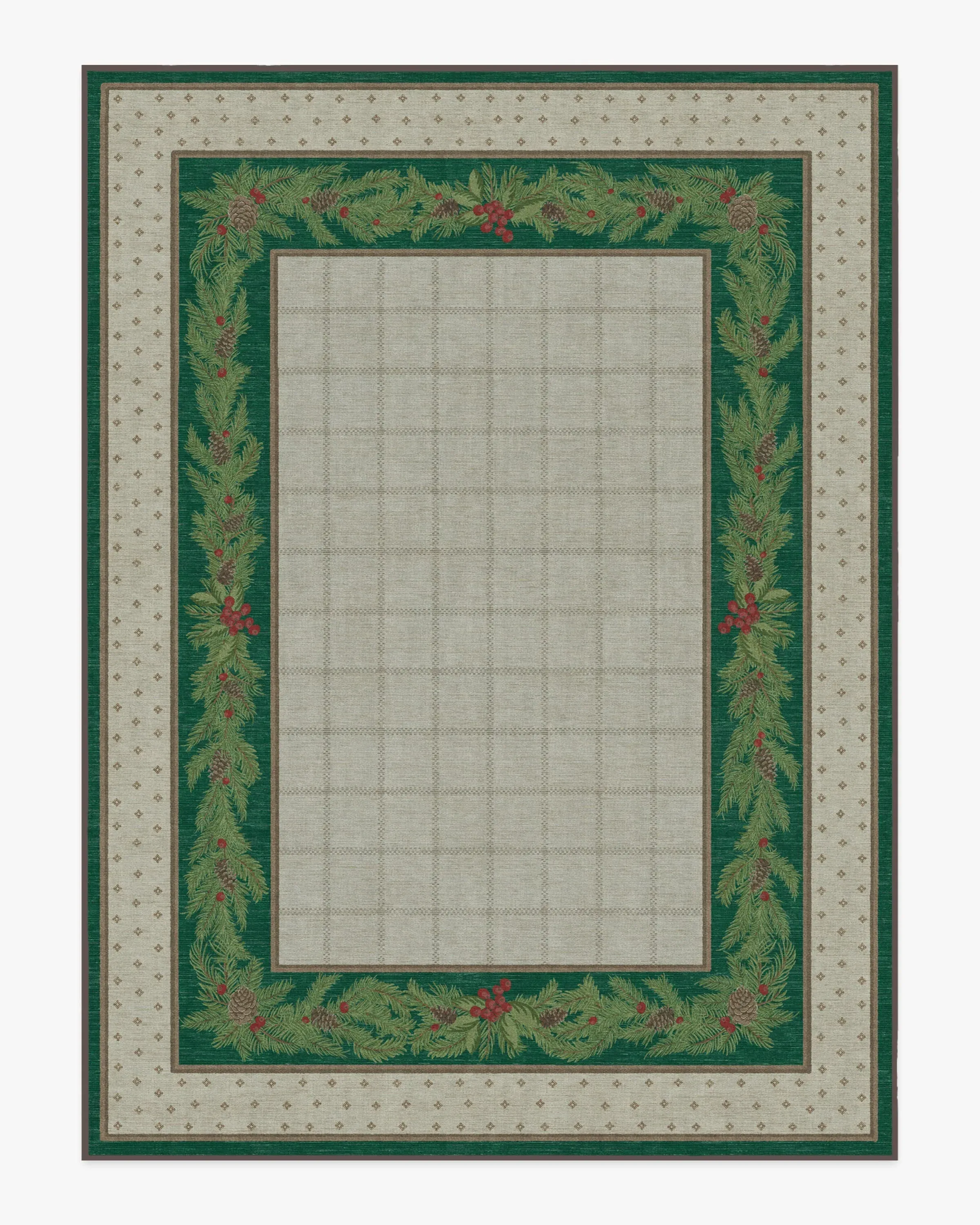 Oversized Area Rug Machine Washable - Green