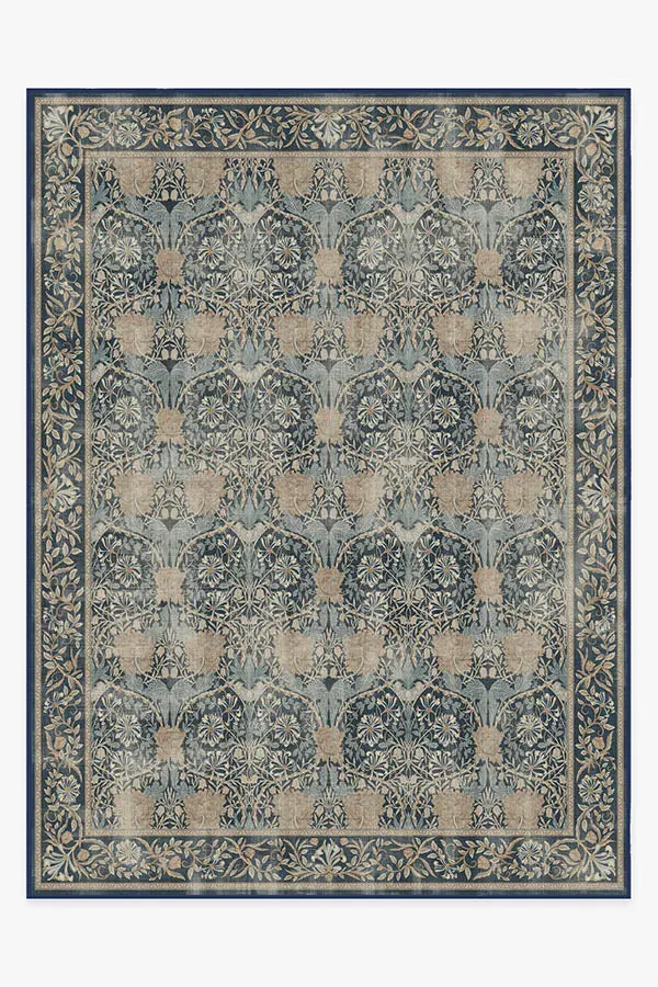 Oversized Area Rug Machine Washable - Indigo