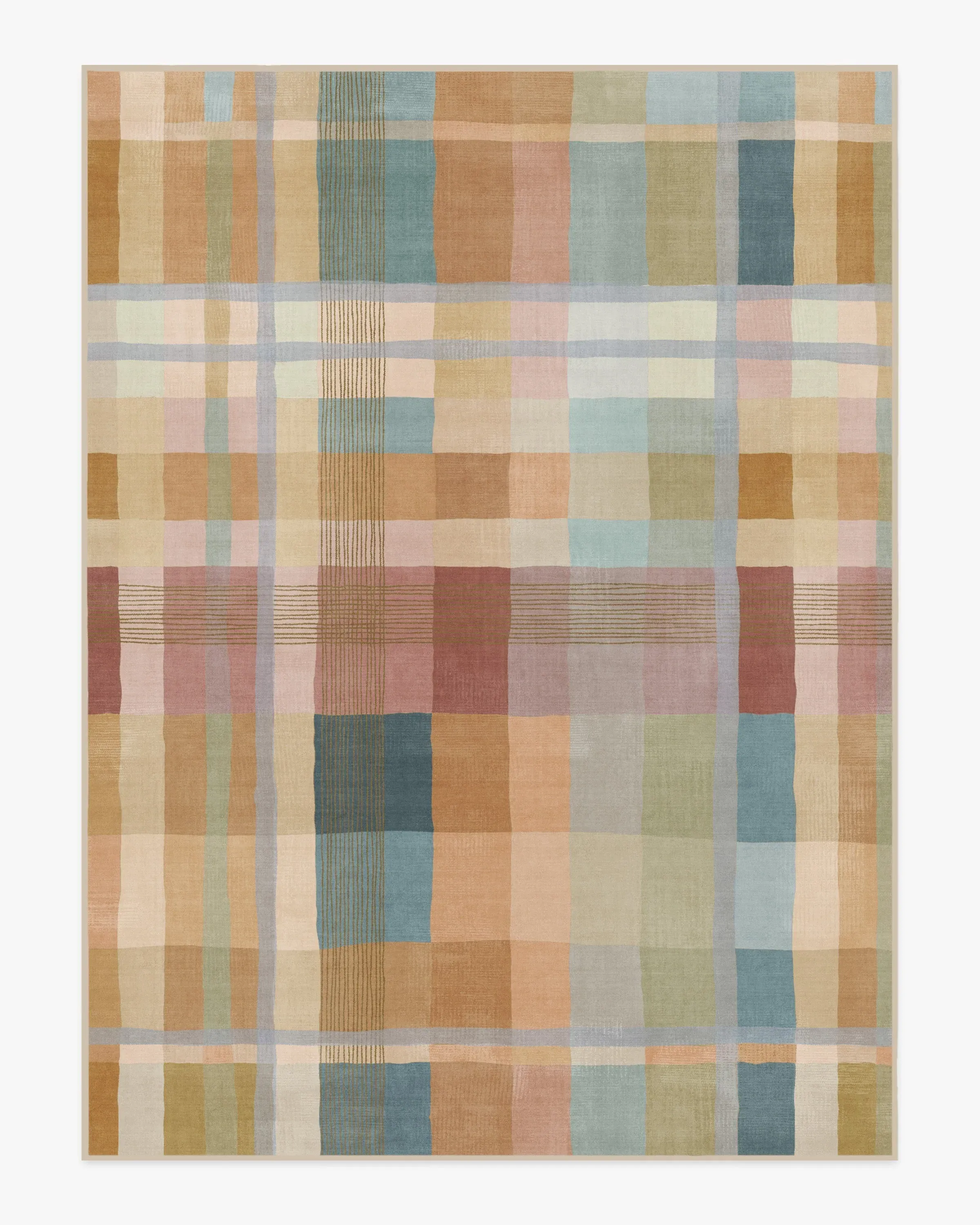 Oversized Area Rug Machine Washable - Ochre
