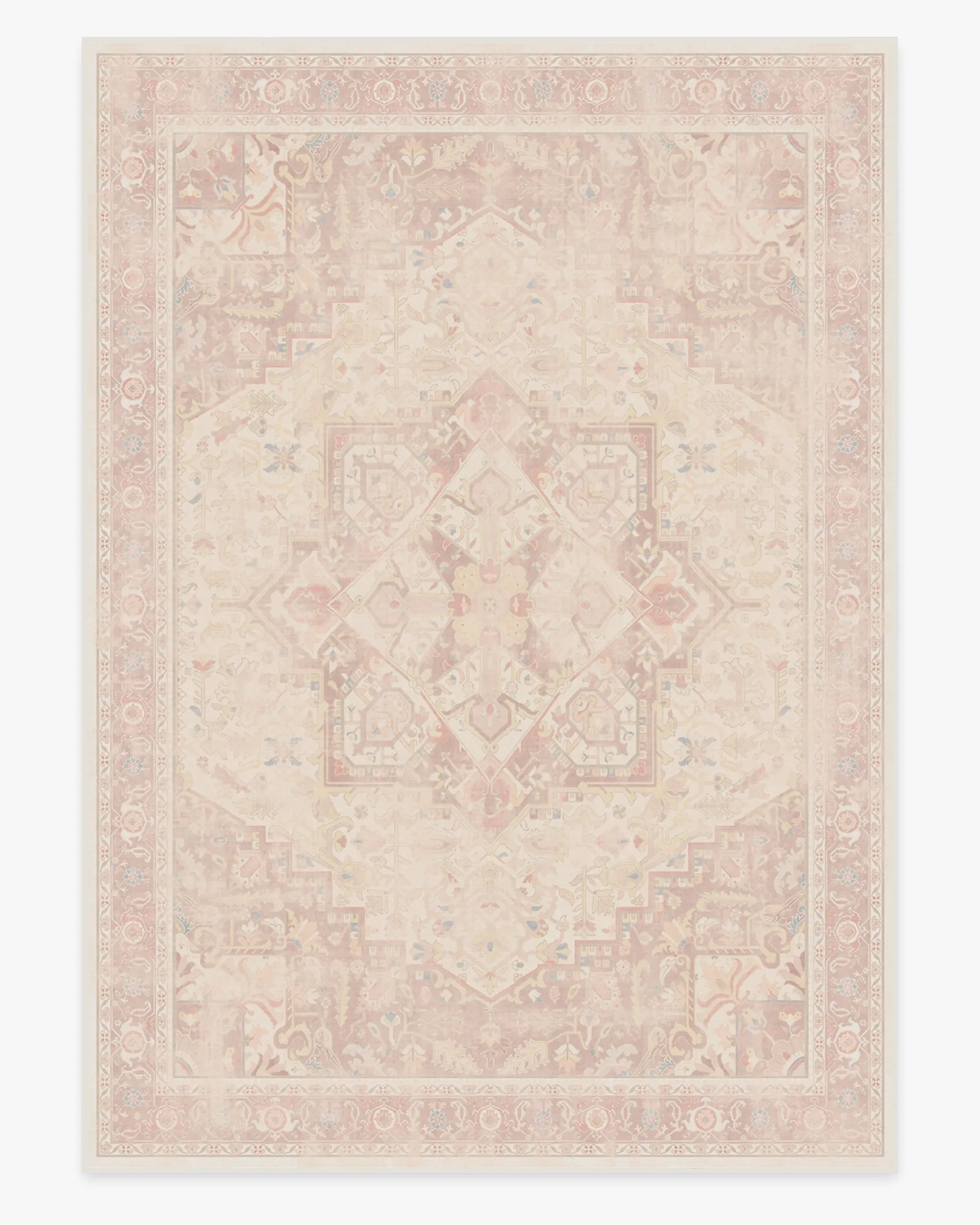 Oversized Area Rug Machine Washable - Pink, Chenille