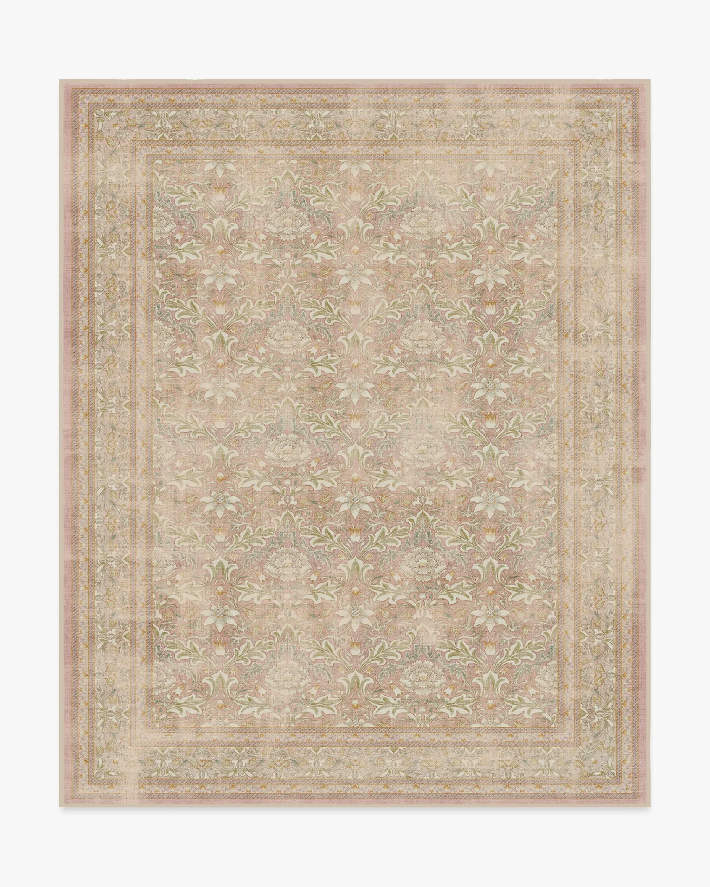 Oversized Area Rug Machine Washable - Pink