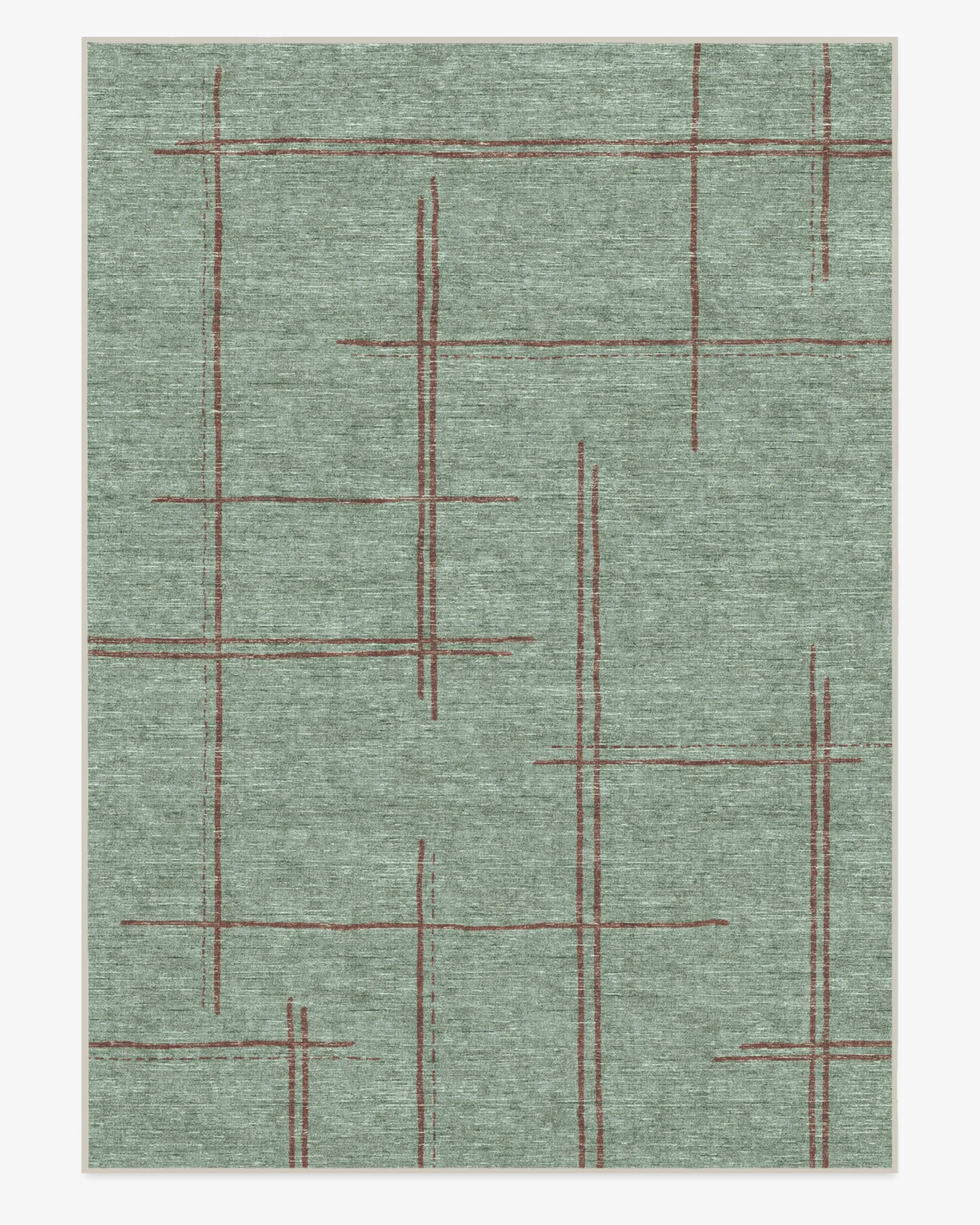 Oversized Area Rug Machine Washable - Sage