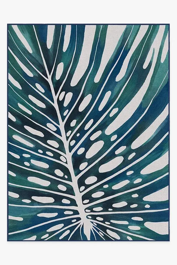 Oversized Area Rug Machine Washable - Teal