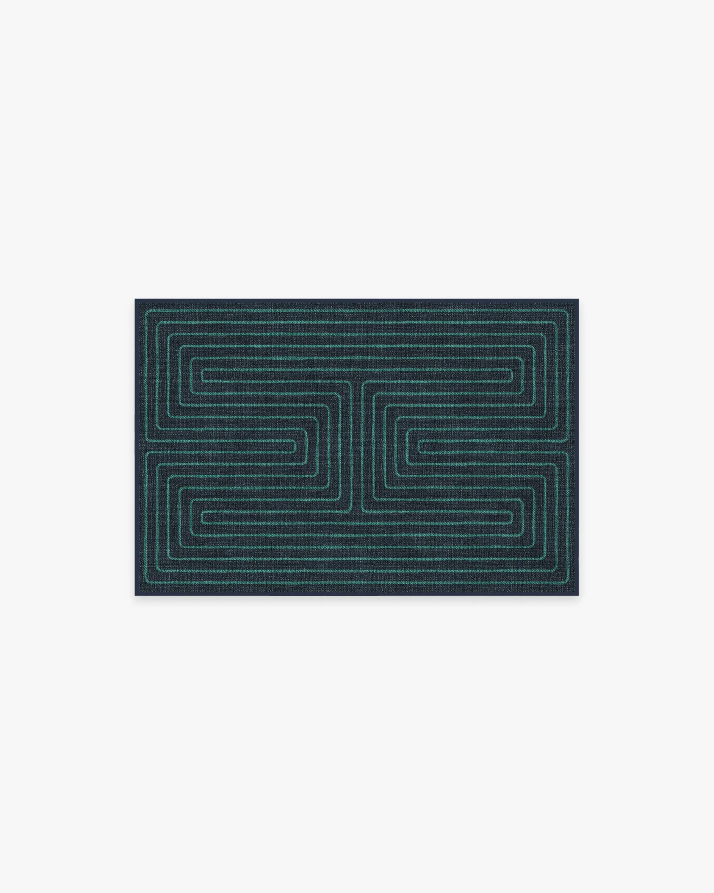 Rectangle Area Rug Machine Washable - Navy, Chenille image