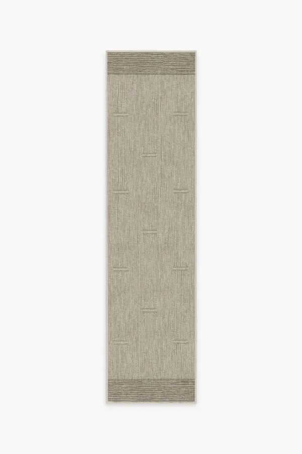 Rectangular Area Rug Machine Washable - Beige