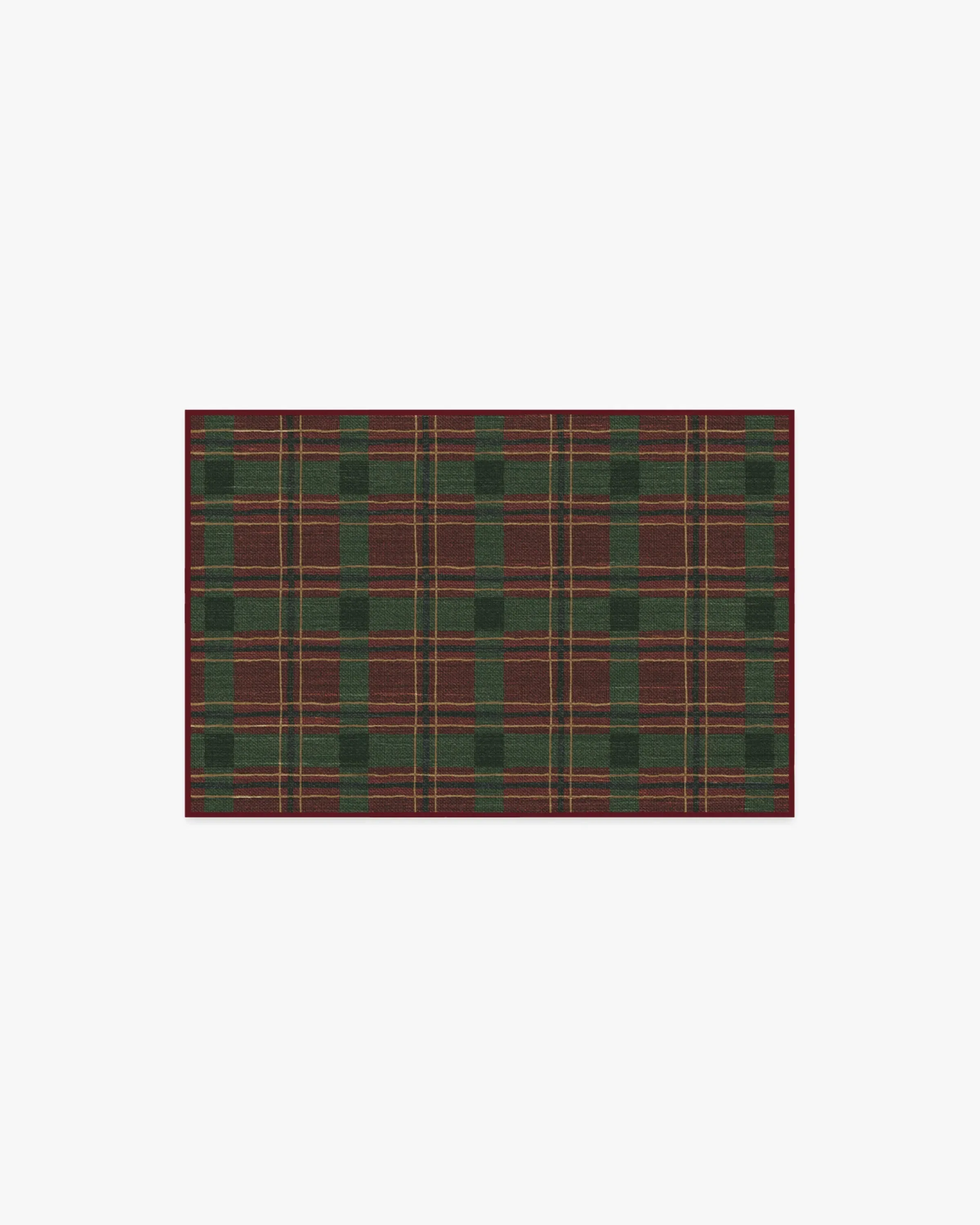 Rectangular Area Rug Machine Washable - Burgundy image