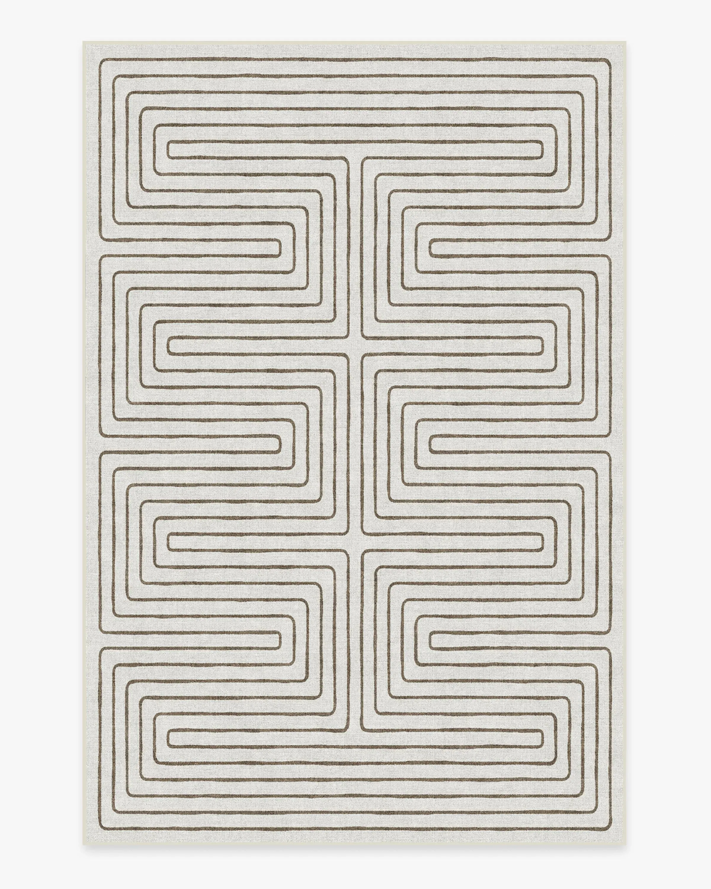 Rectangular Area Rug Machine Washable - Camel