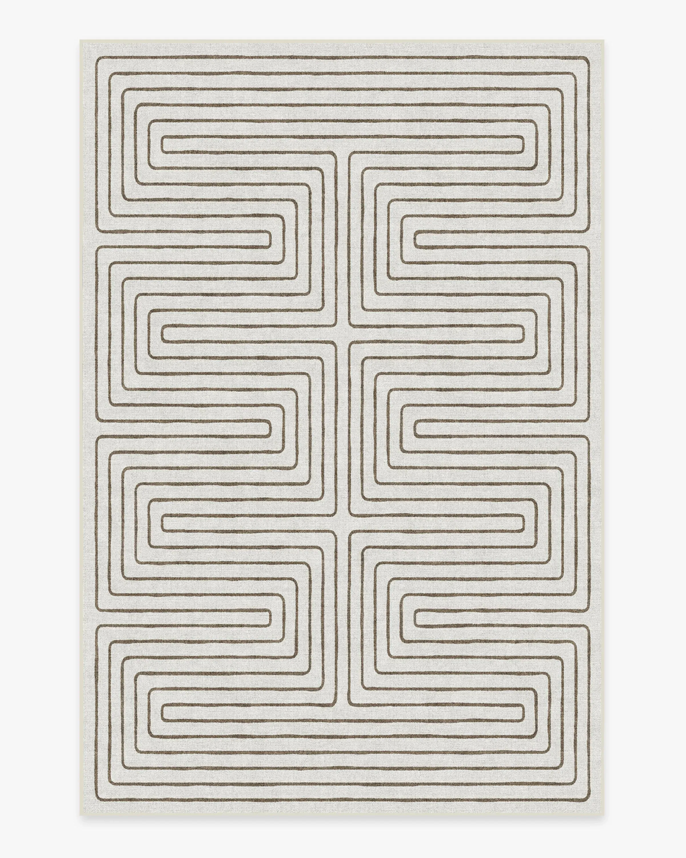Rectangular Area Rug Machine Washable - Camel