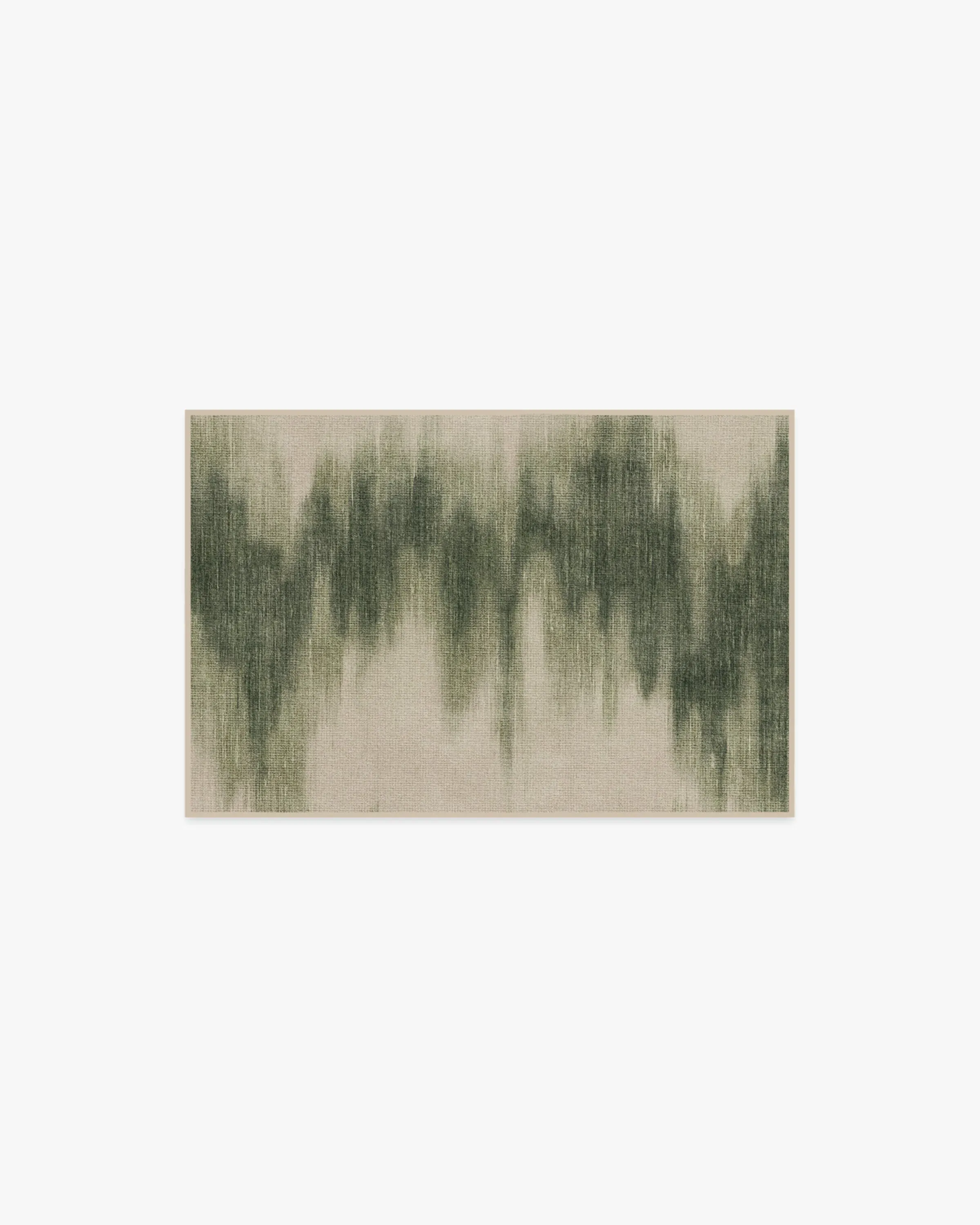 Rectangular Area Rug Machine Washable - Green image