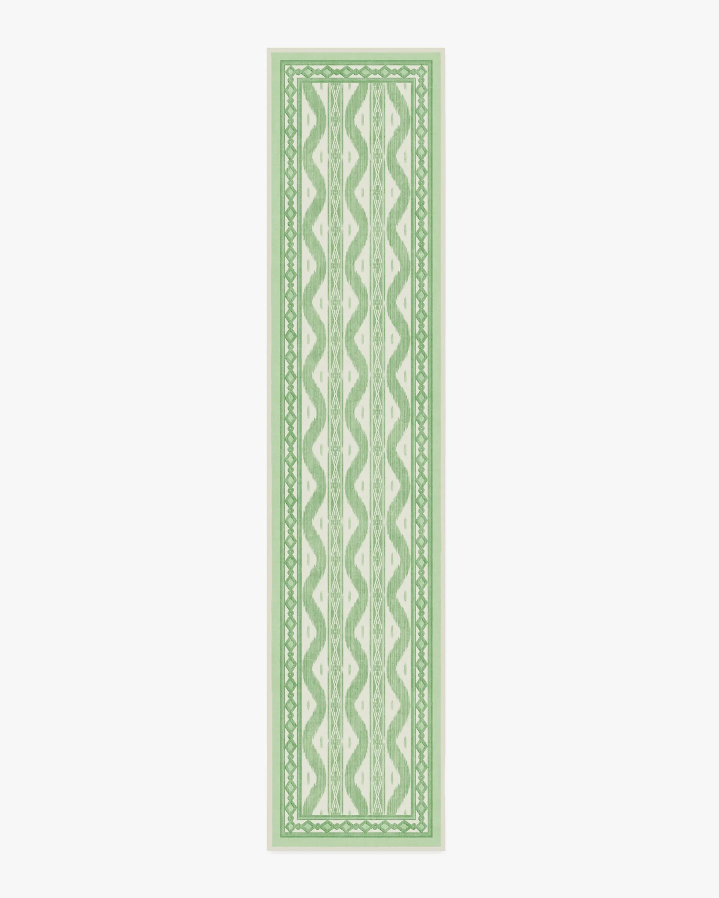 Rectangular Area Rug Machine Washable - Green