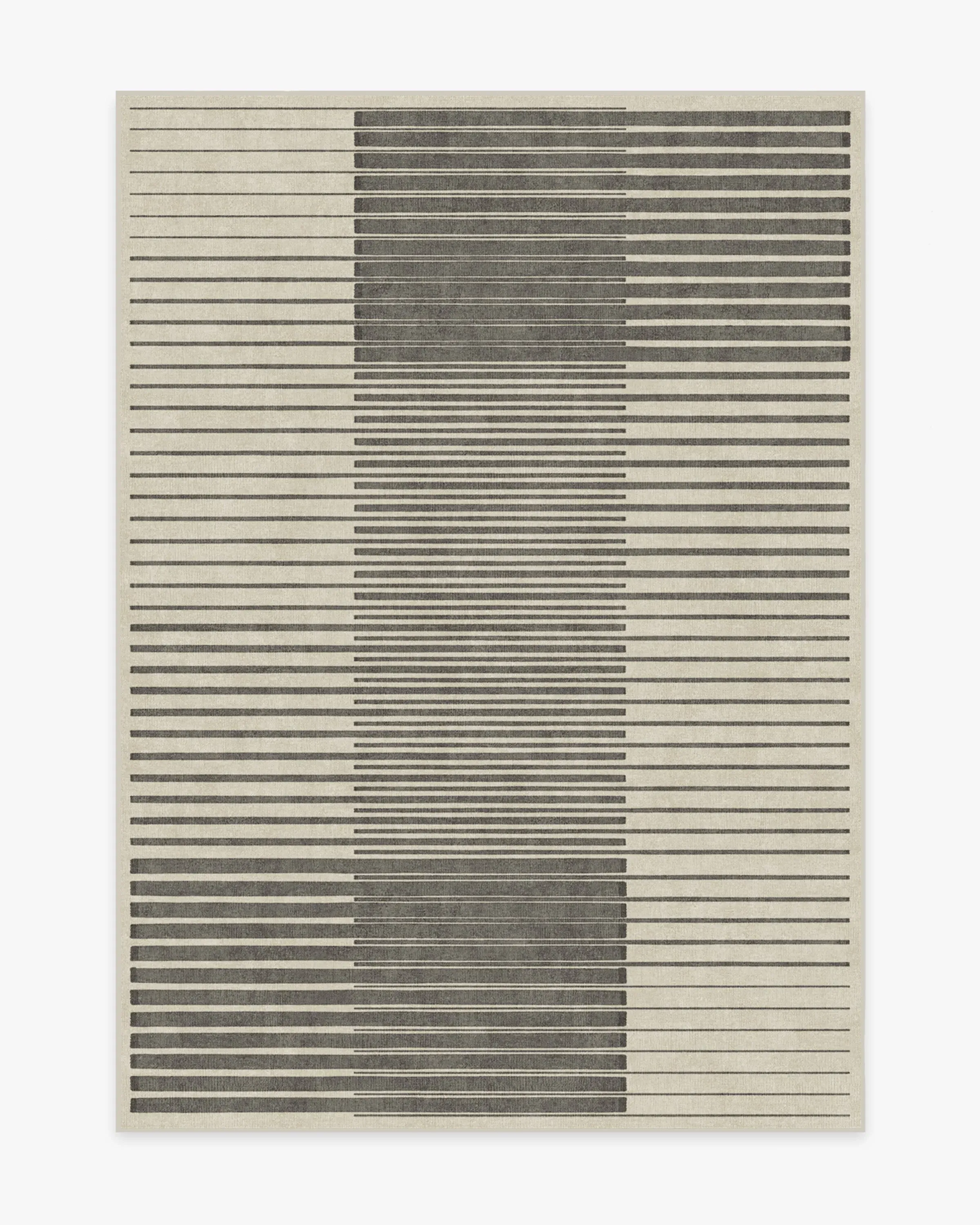 Rectangular Area Rug Machine Washable - Grey