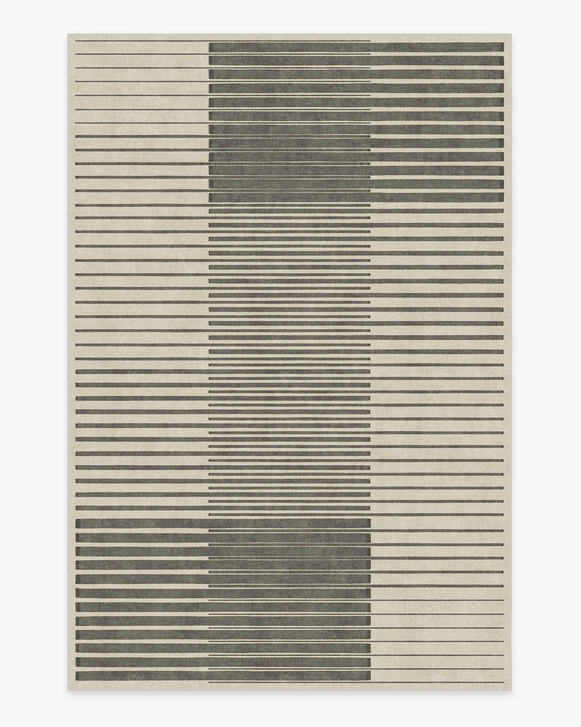 Rectangular Area Rug Machine Washable - Grey