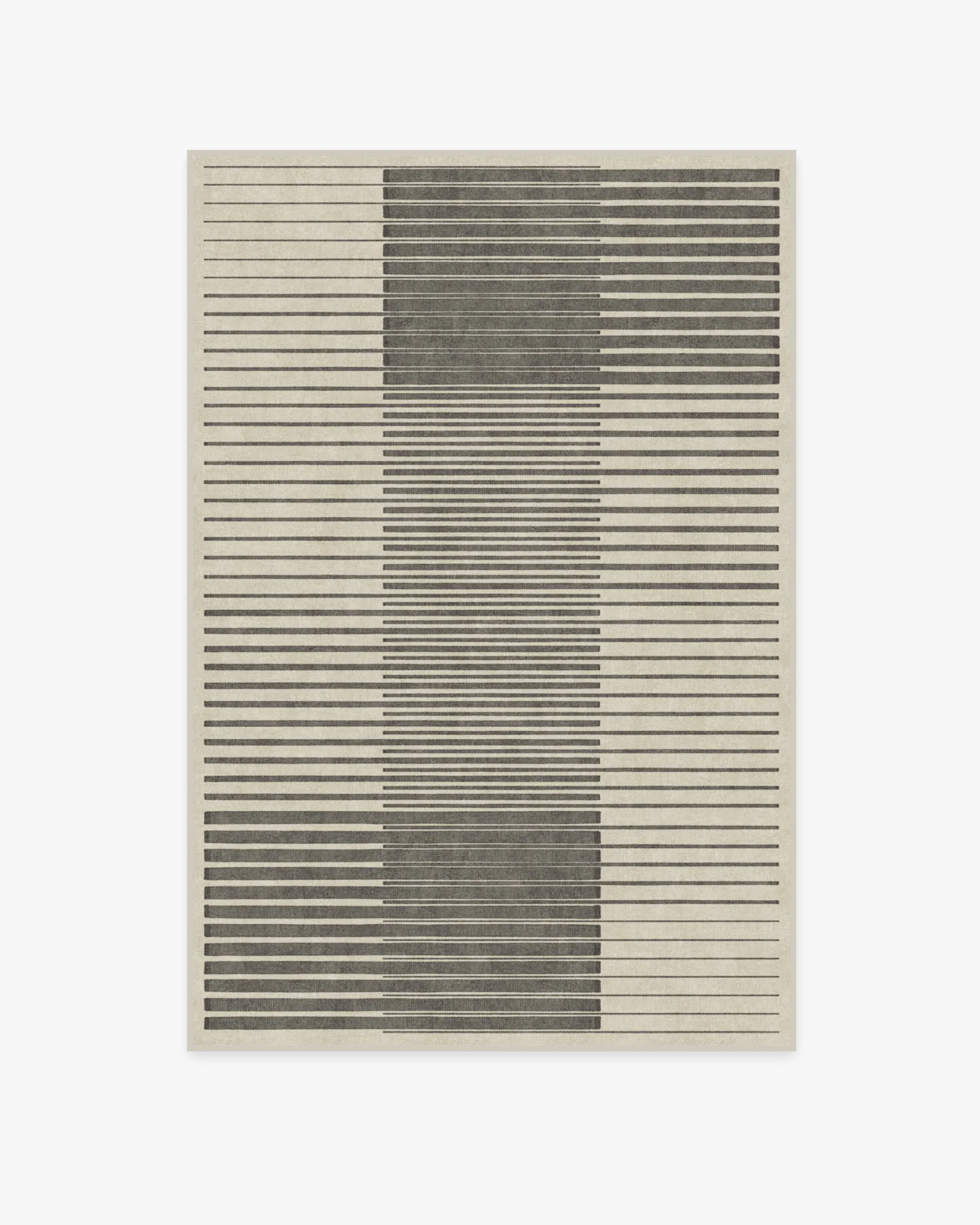 Rectangular Area Rug Machine Washable - Grey