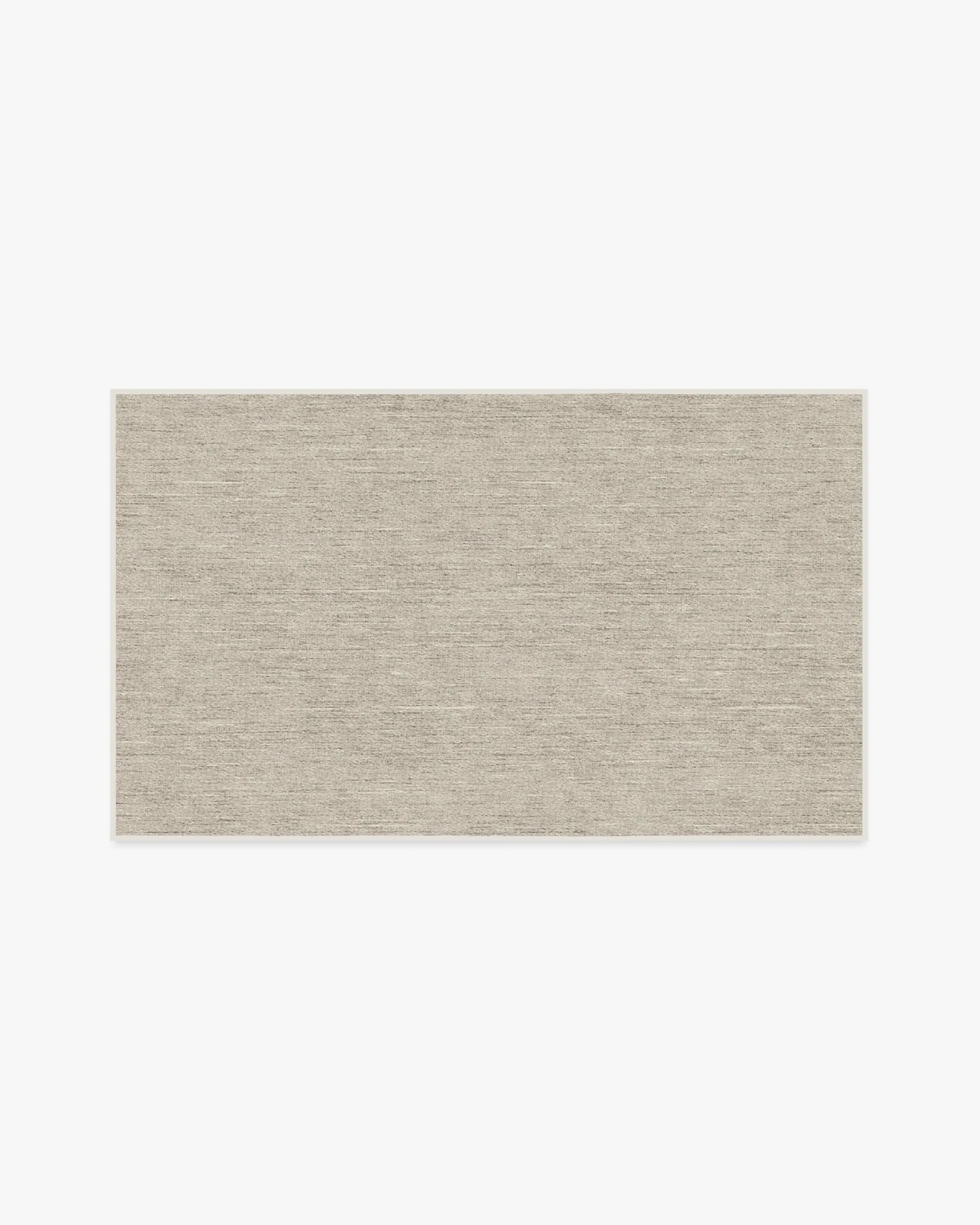 Rectangular Area Rug Machine Washable - Grey