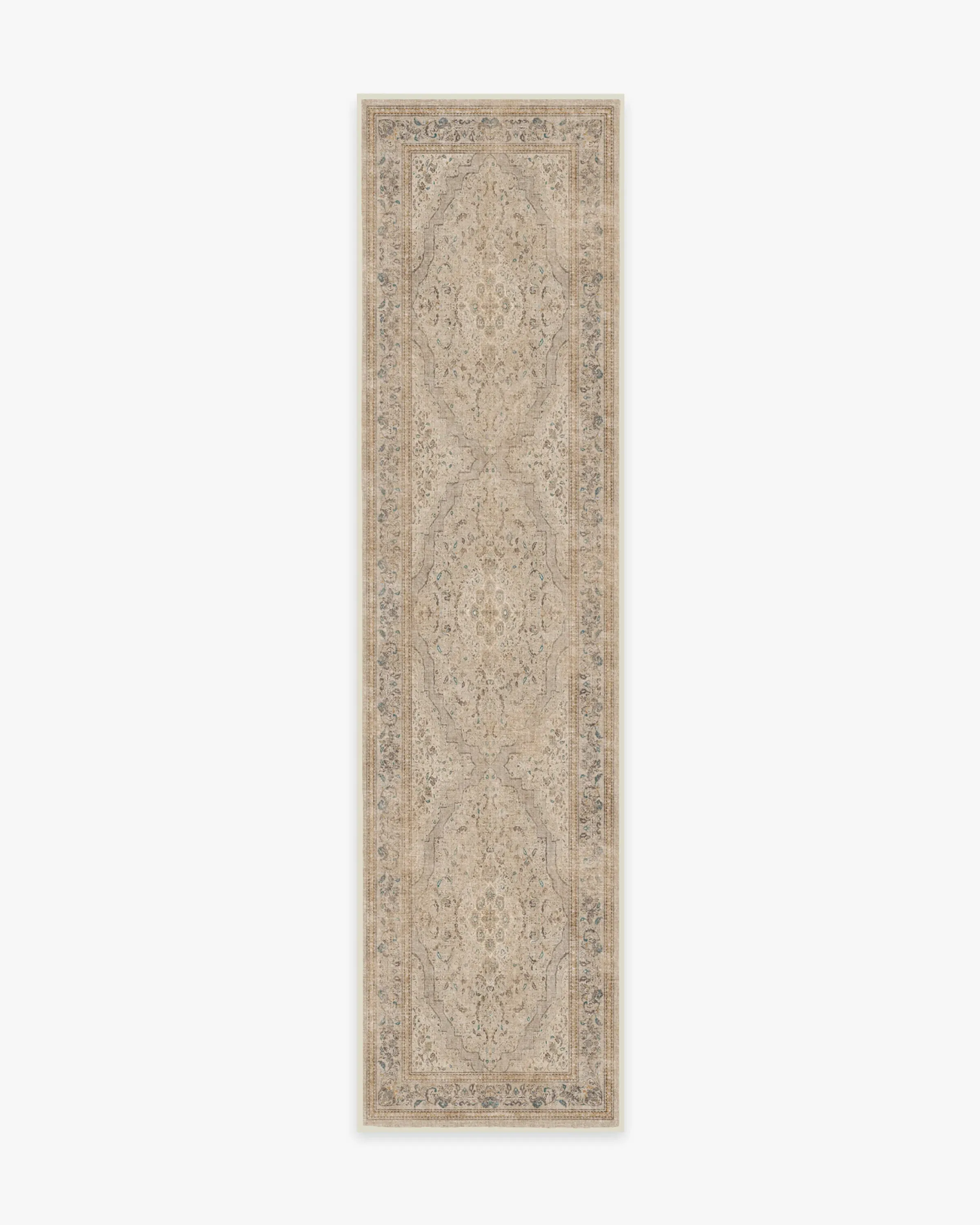 Rectangular Area Rug Machine Washable - Ivory