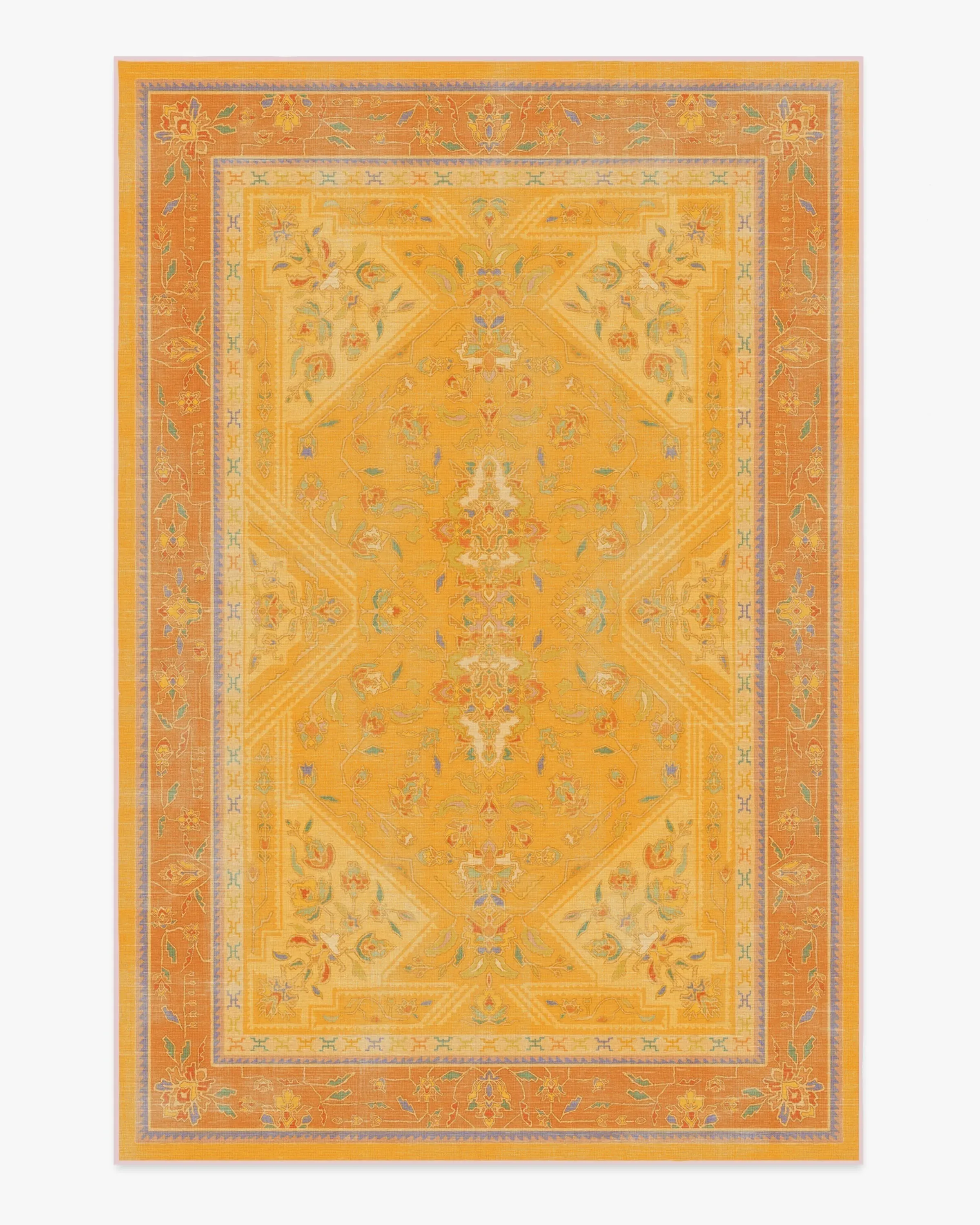Rectangular Area Rug Machine Washable - Mango