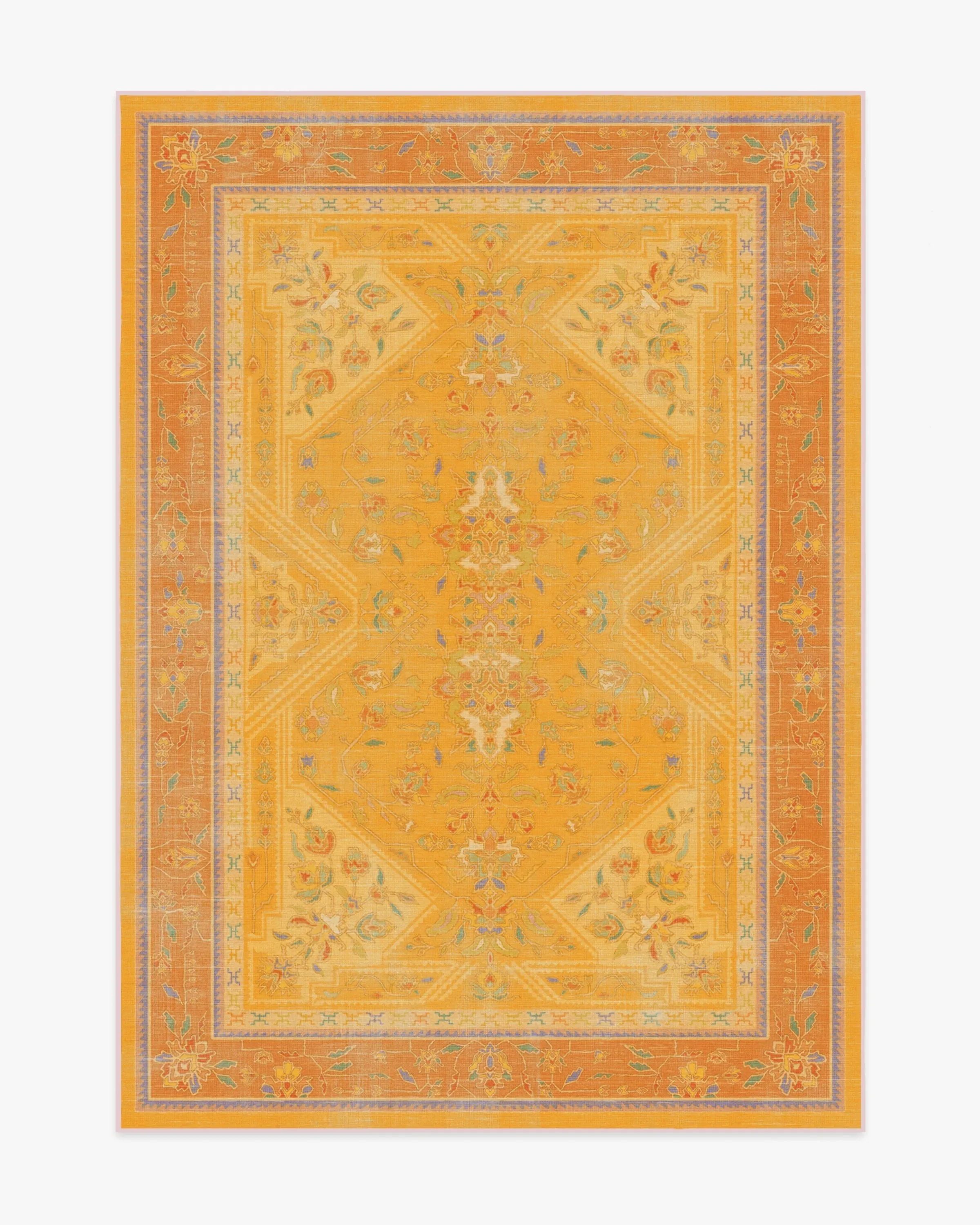 Rectangular Area Rug Machine Washable - Mango