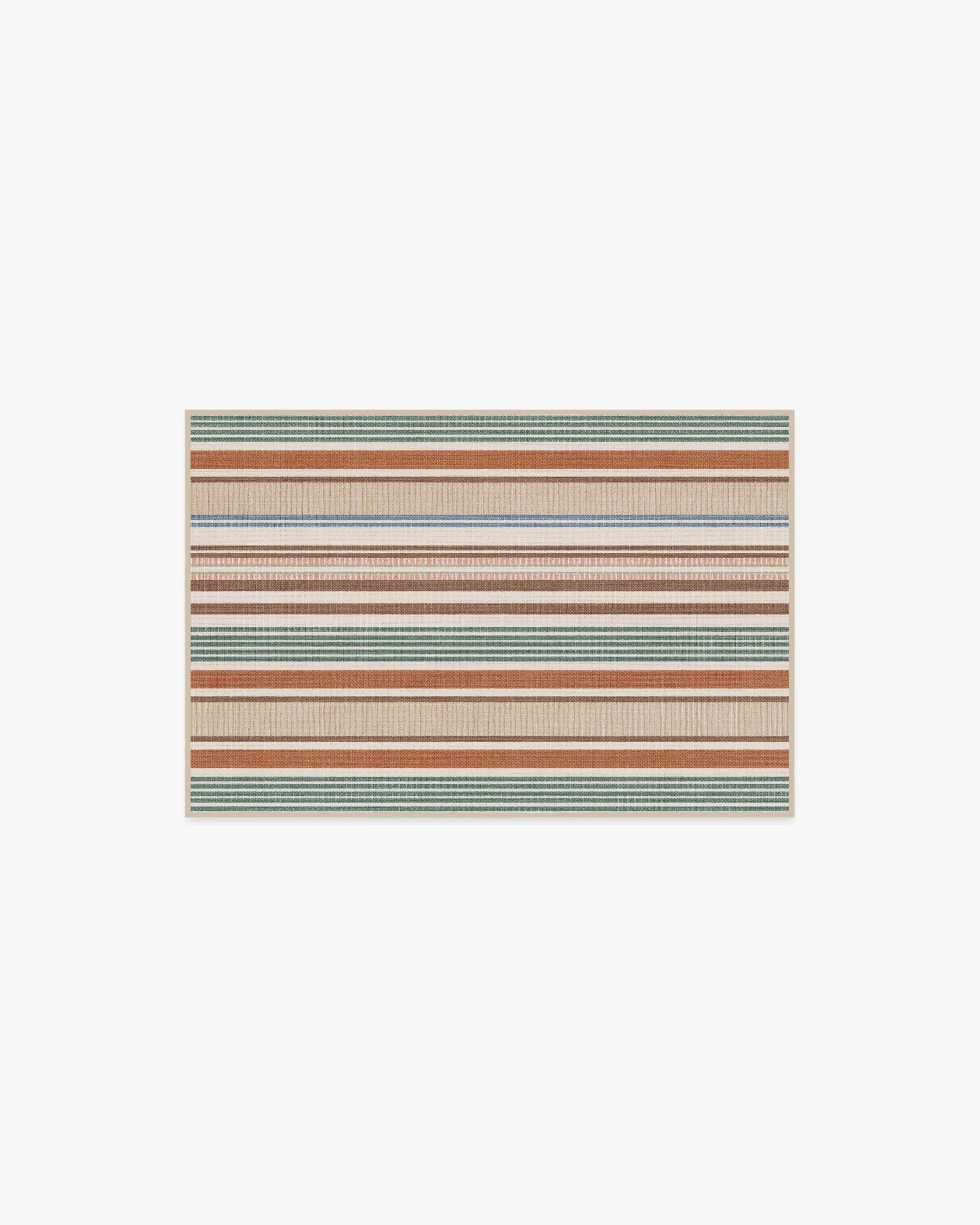 Rectangular Area Rug Machine Washable - Red image