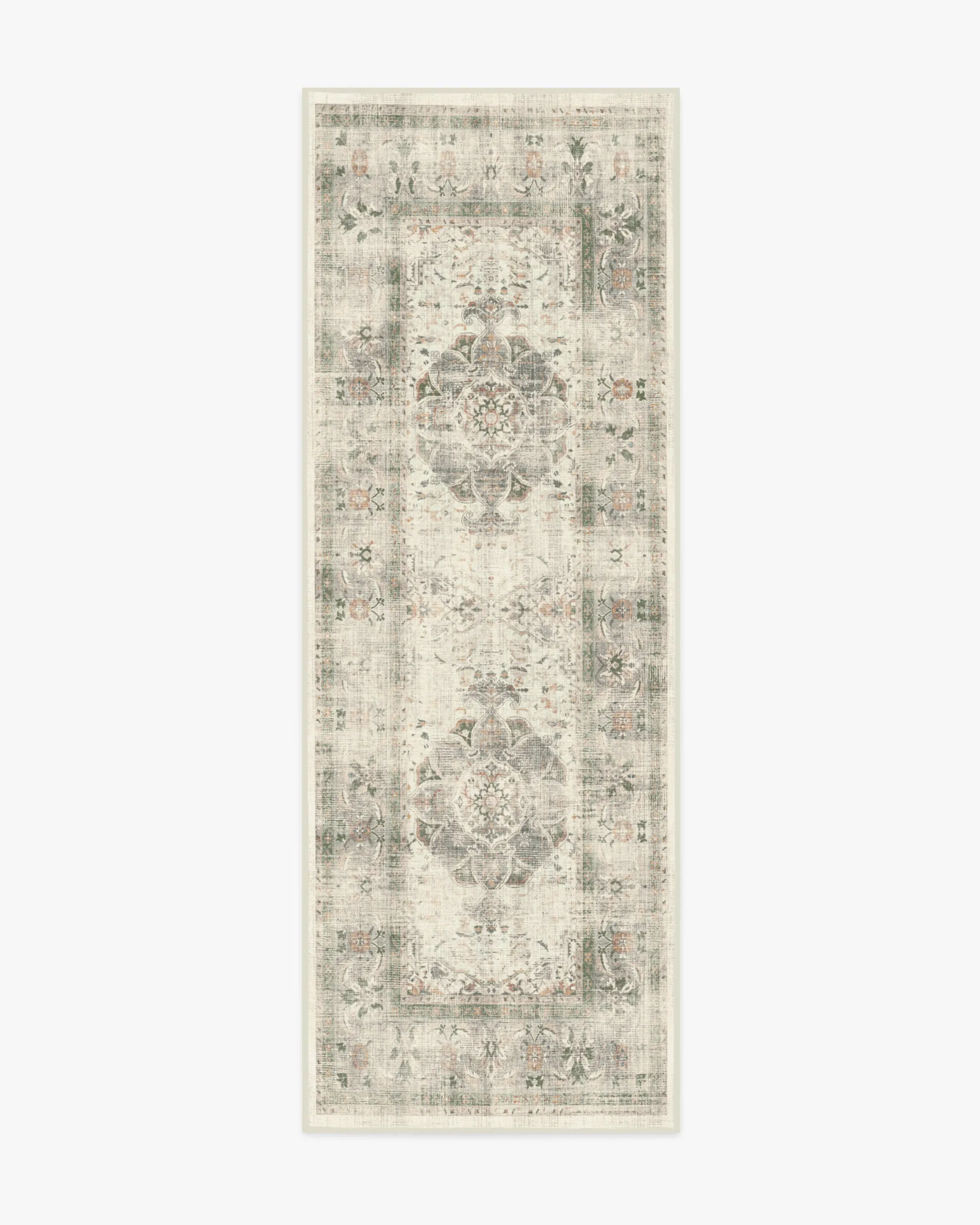 Rectangular Area Rug Machine Washable - Sage
