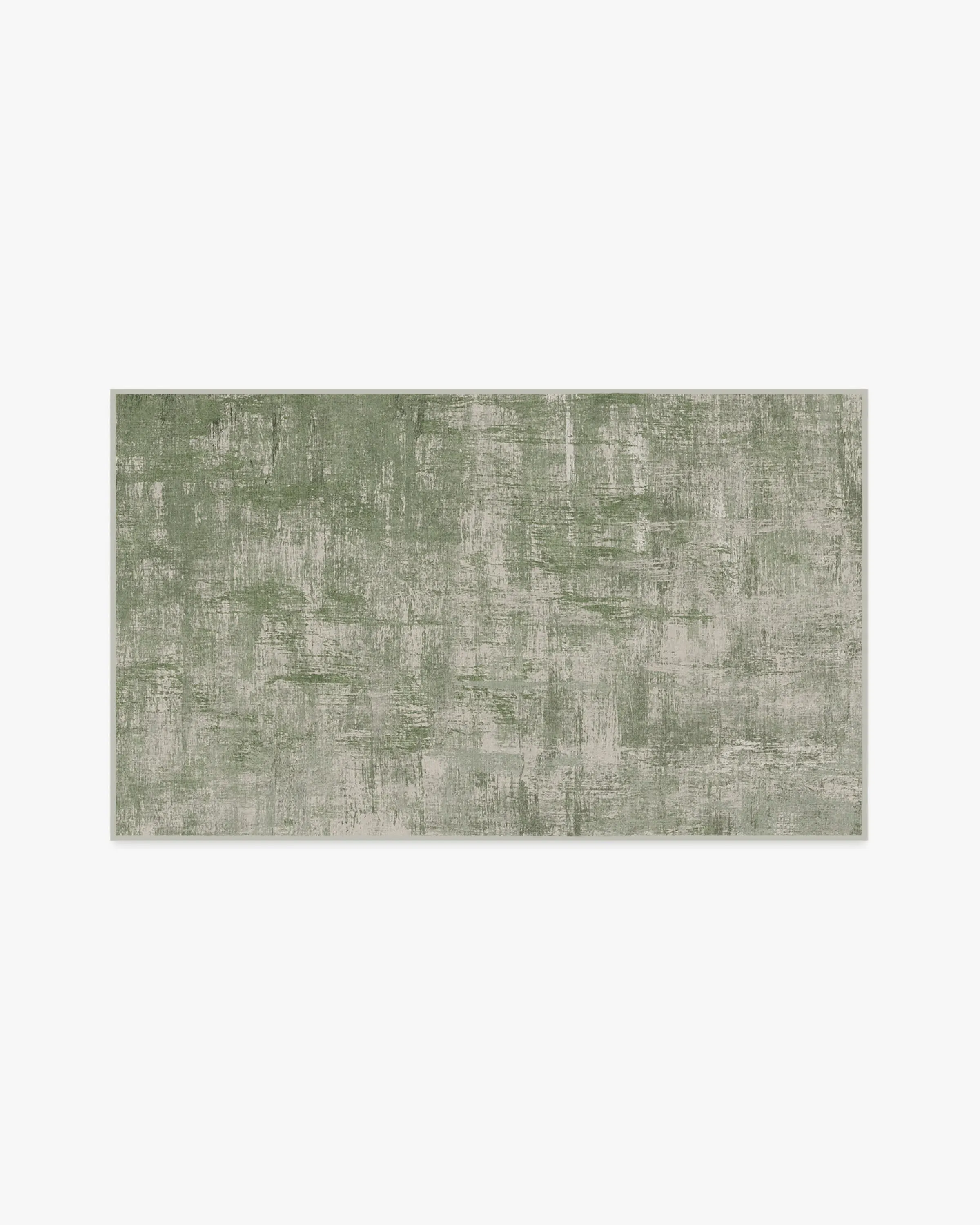 Rectangular Area Rug Machine Washable - Sage Green