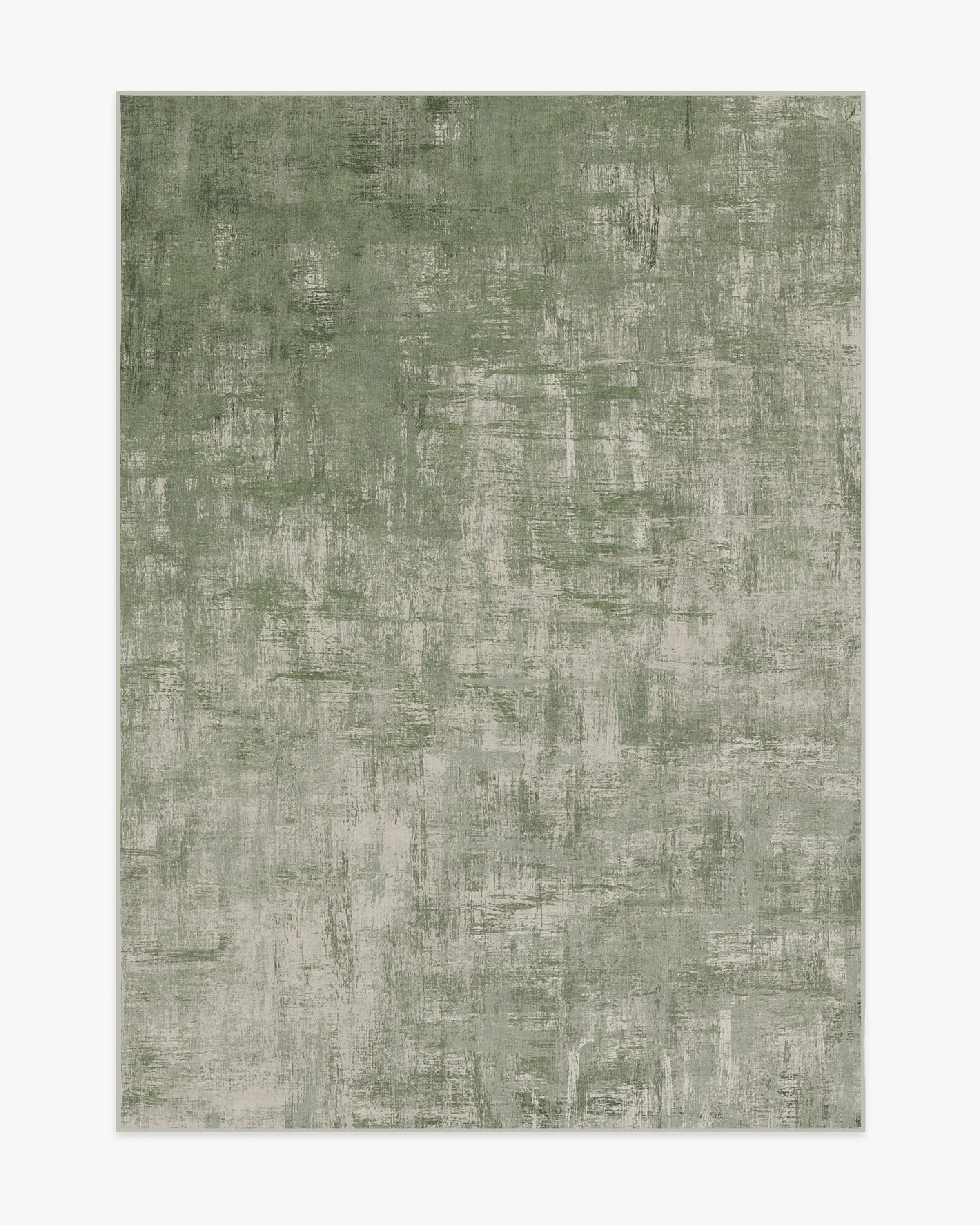 Rectangular Area Rug Machine Washable - Sage Green
