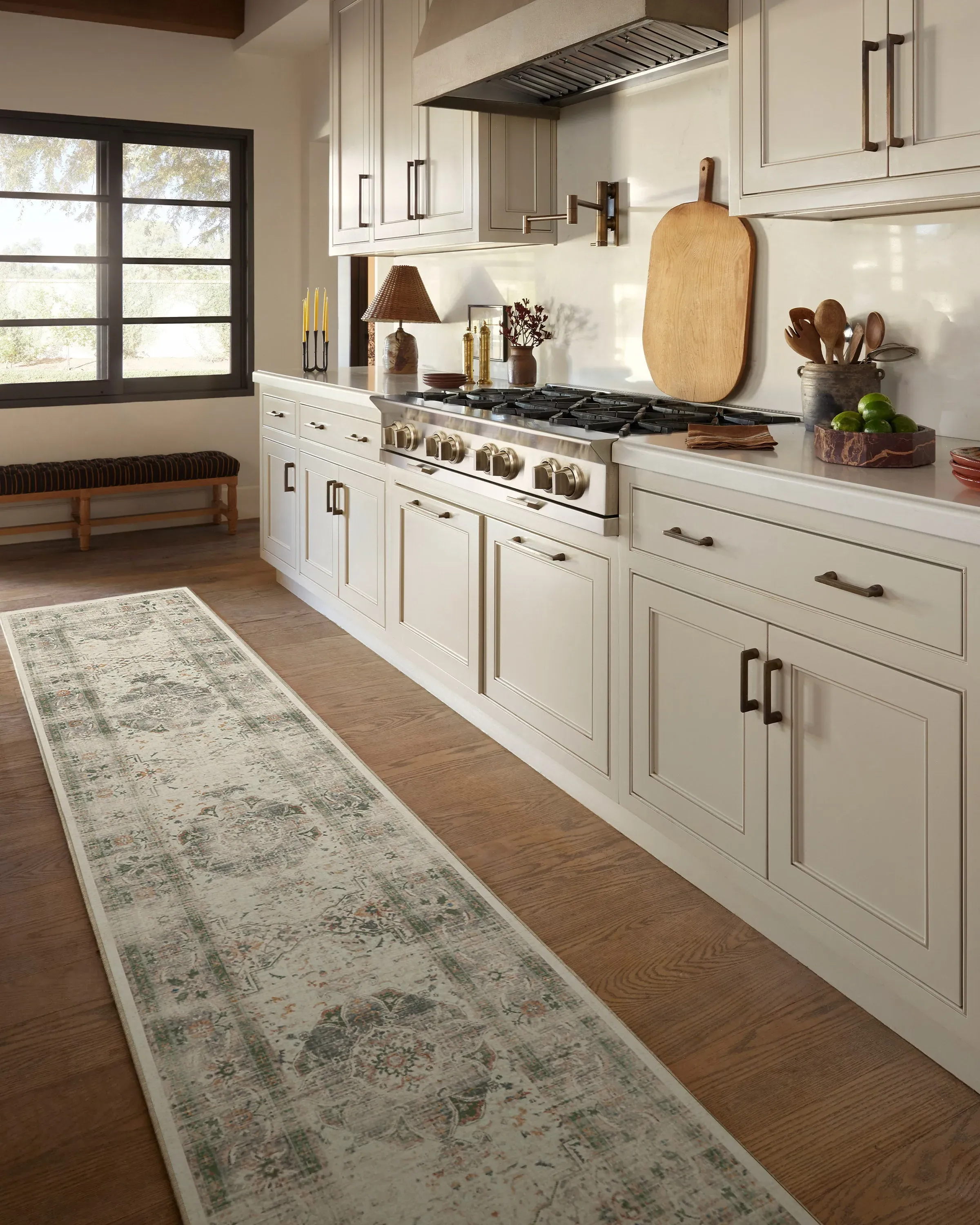 Rectangular Area Rug Machine Washable - Sage