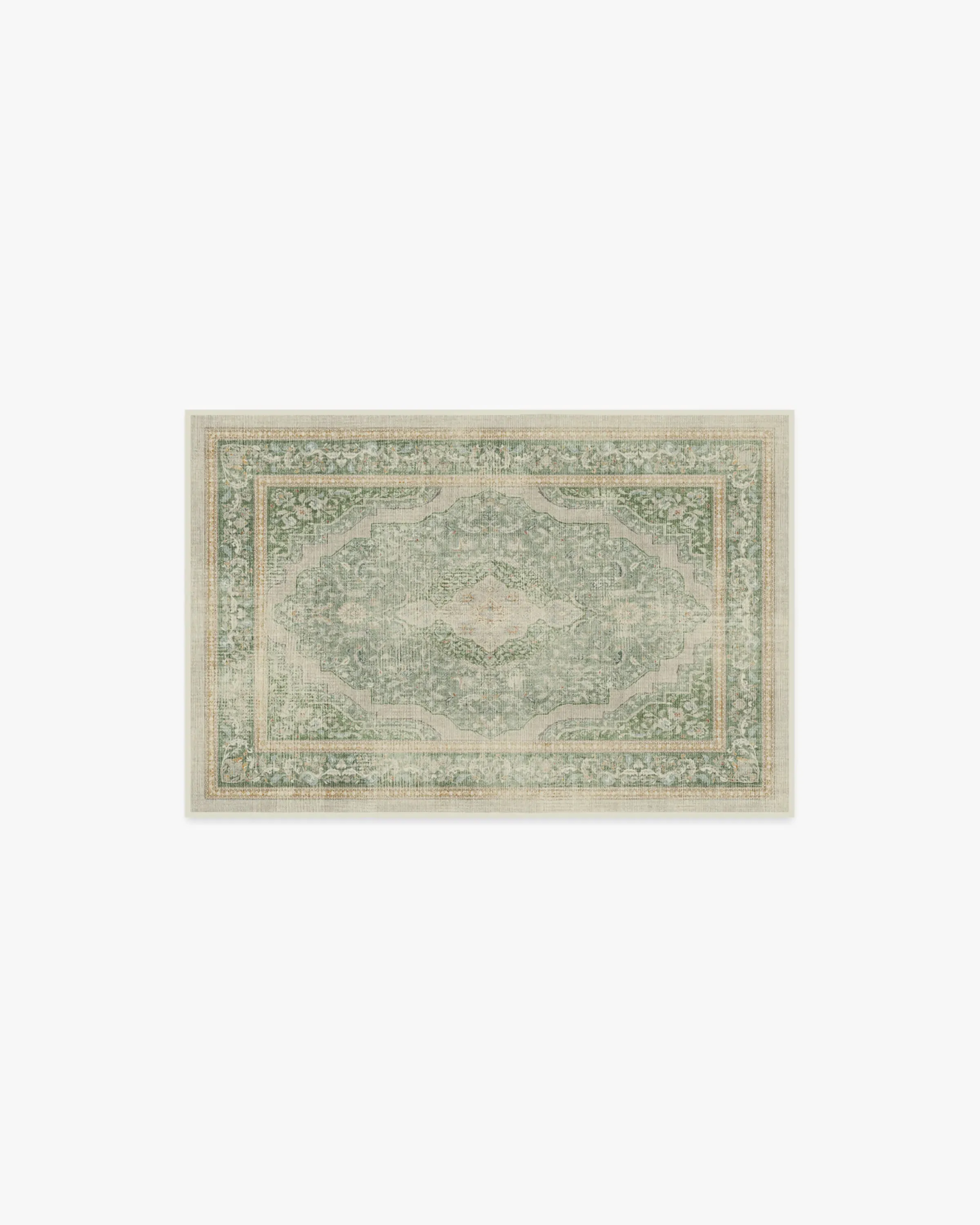 Rectangular Area Rug Machine Washable - Sage image