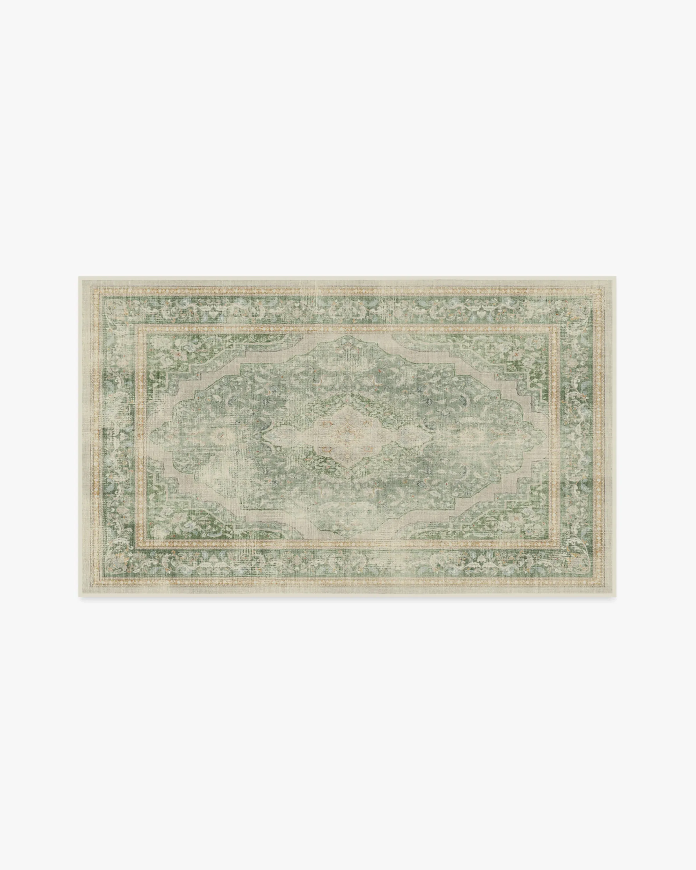 Rectangular Area Rug Machine Washable - Sage