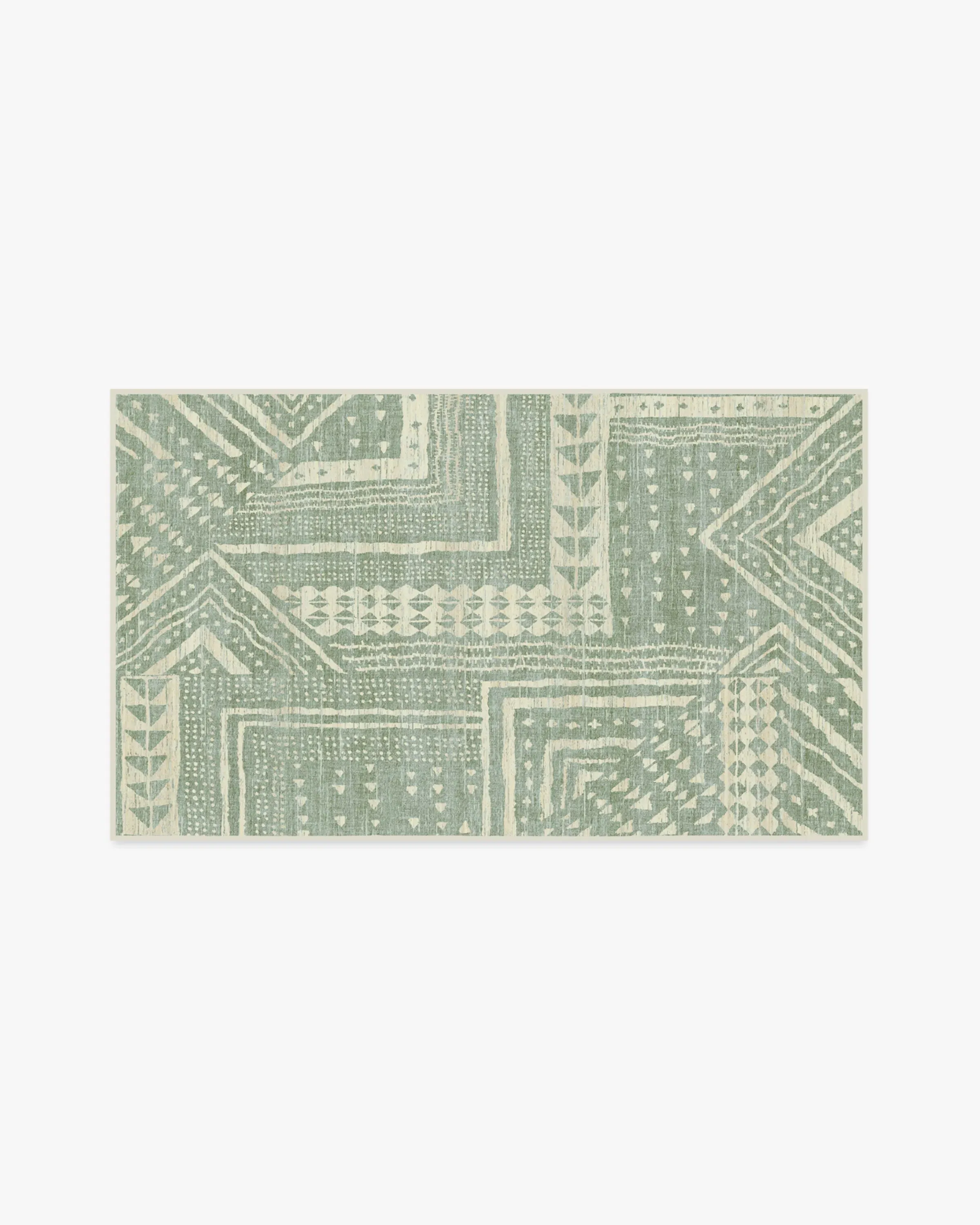 Rectangular Machine Washable Area Rug - Sage
