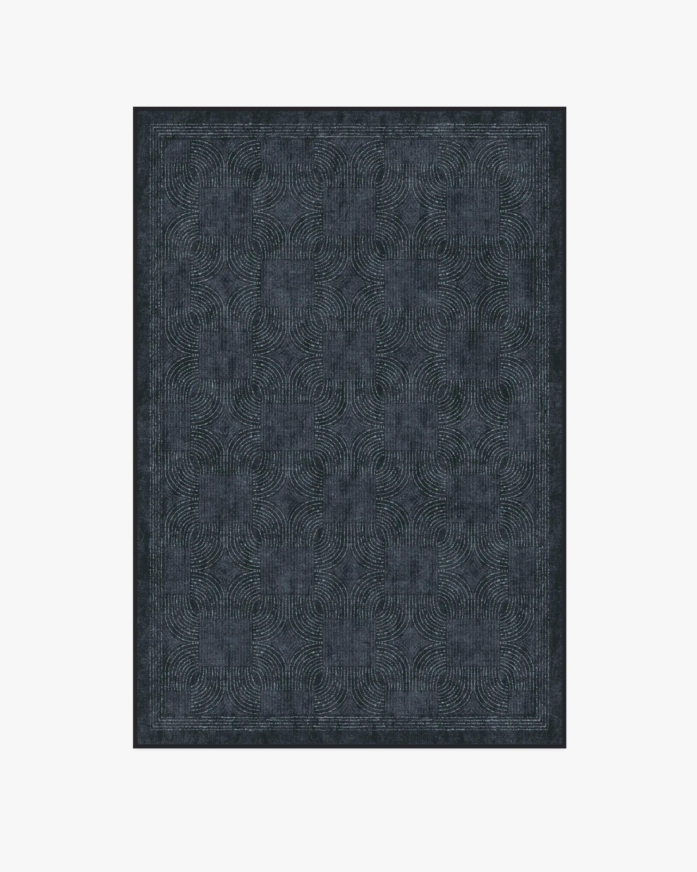 Rectangular Machine Washable Rug - Indigo, Flatwoven