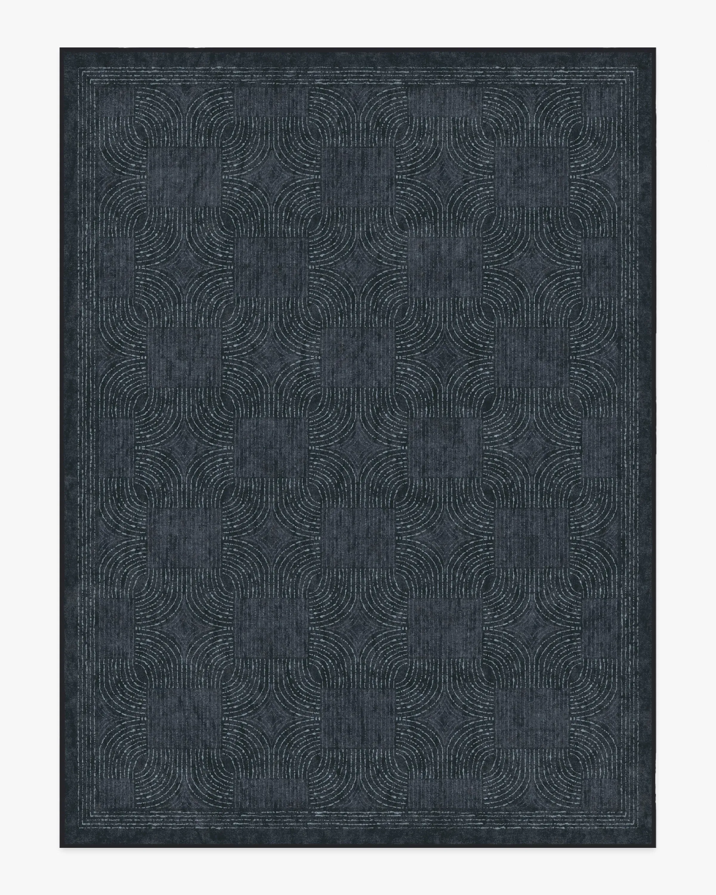 Rectangular Machine Washable Rug - Indigo, Flatwoven