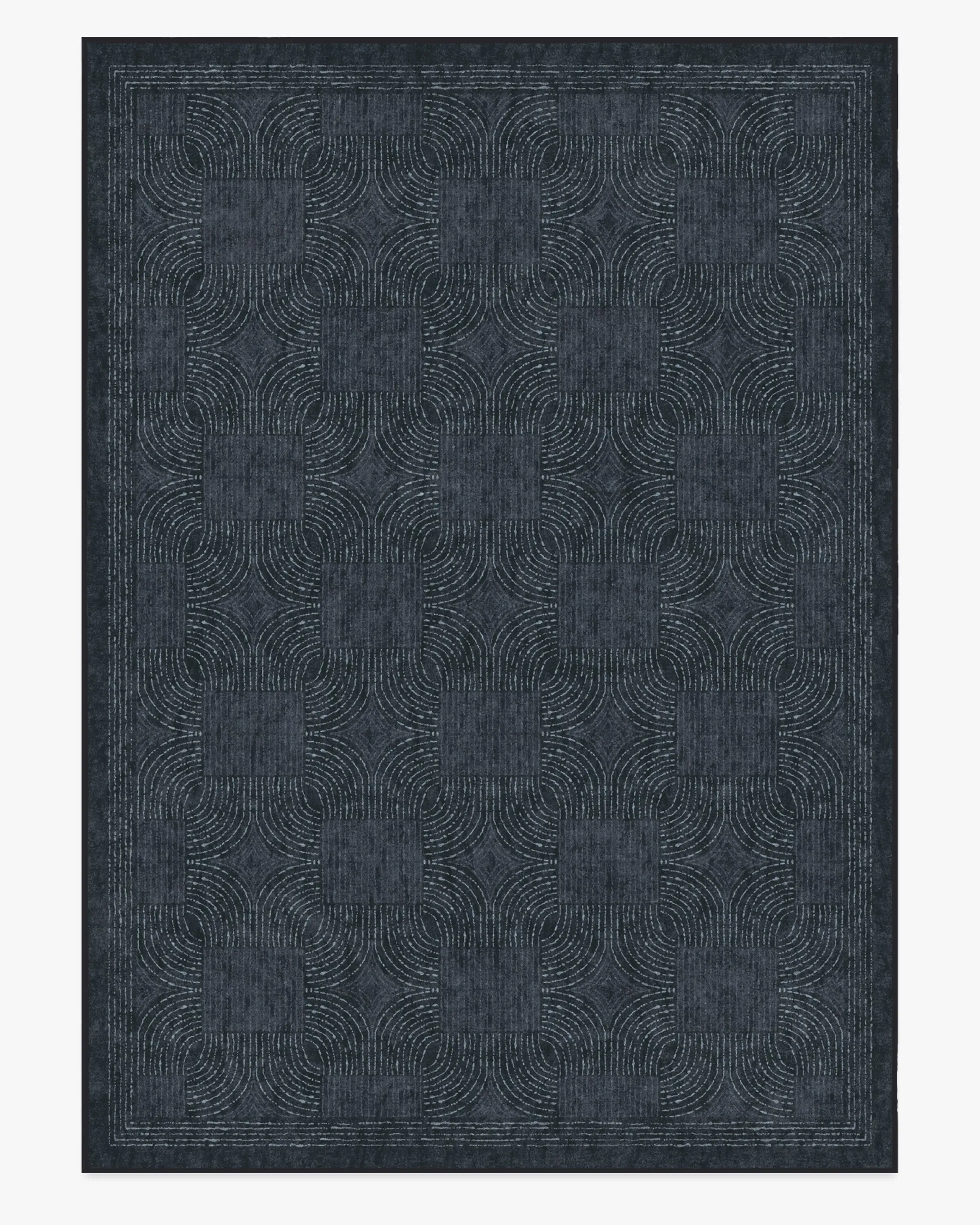 Rectangular Machine Washable Rug - Indigo, Flatwoven