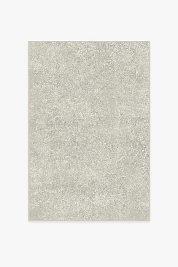 Round Area Rug Machine Washable - Ash Grey
