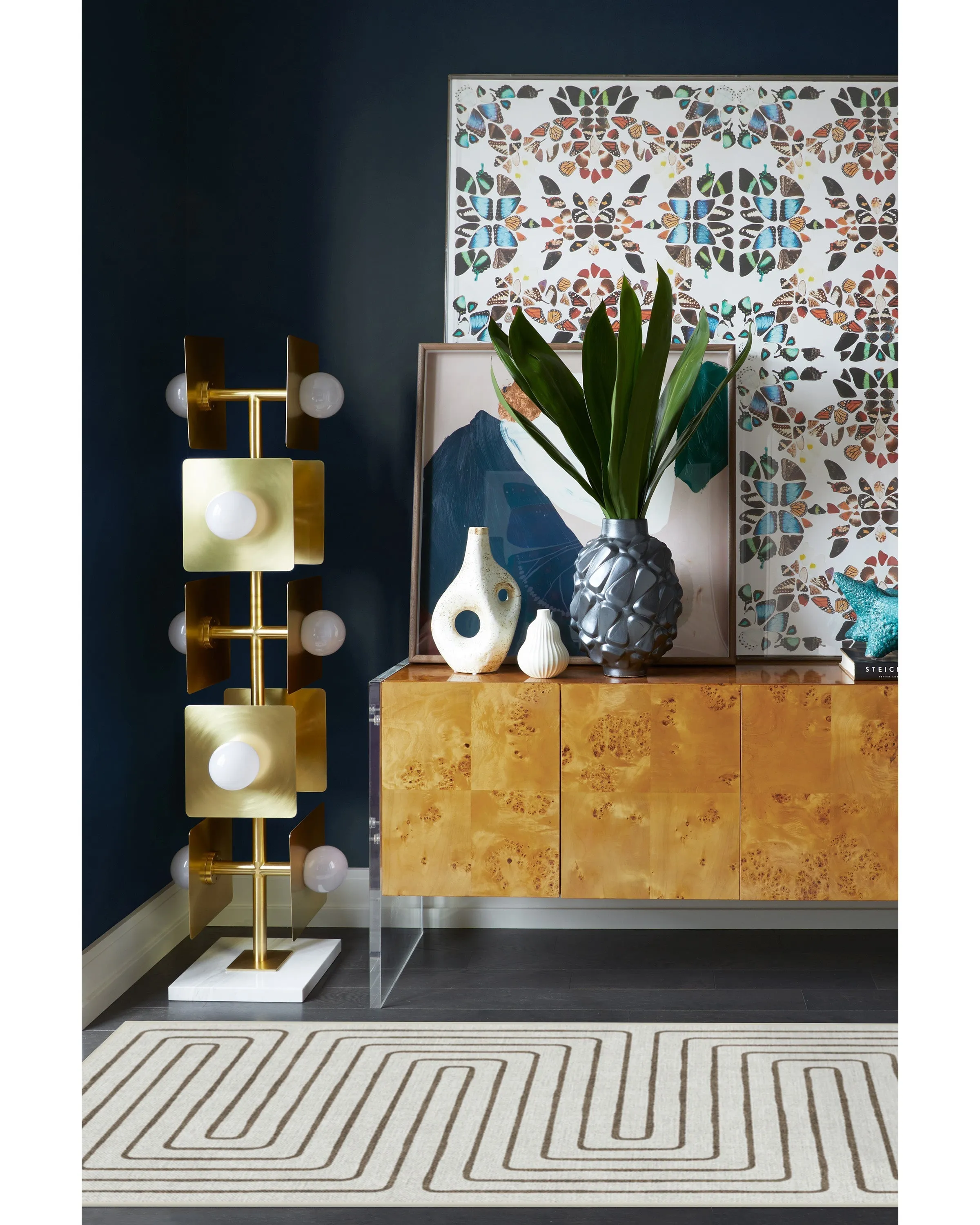 Round Area Rug Machine Washable - Camel