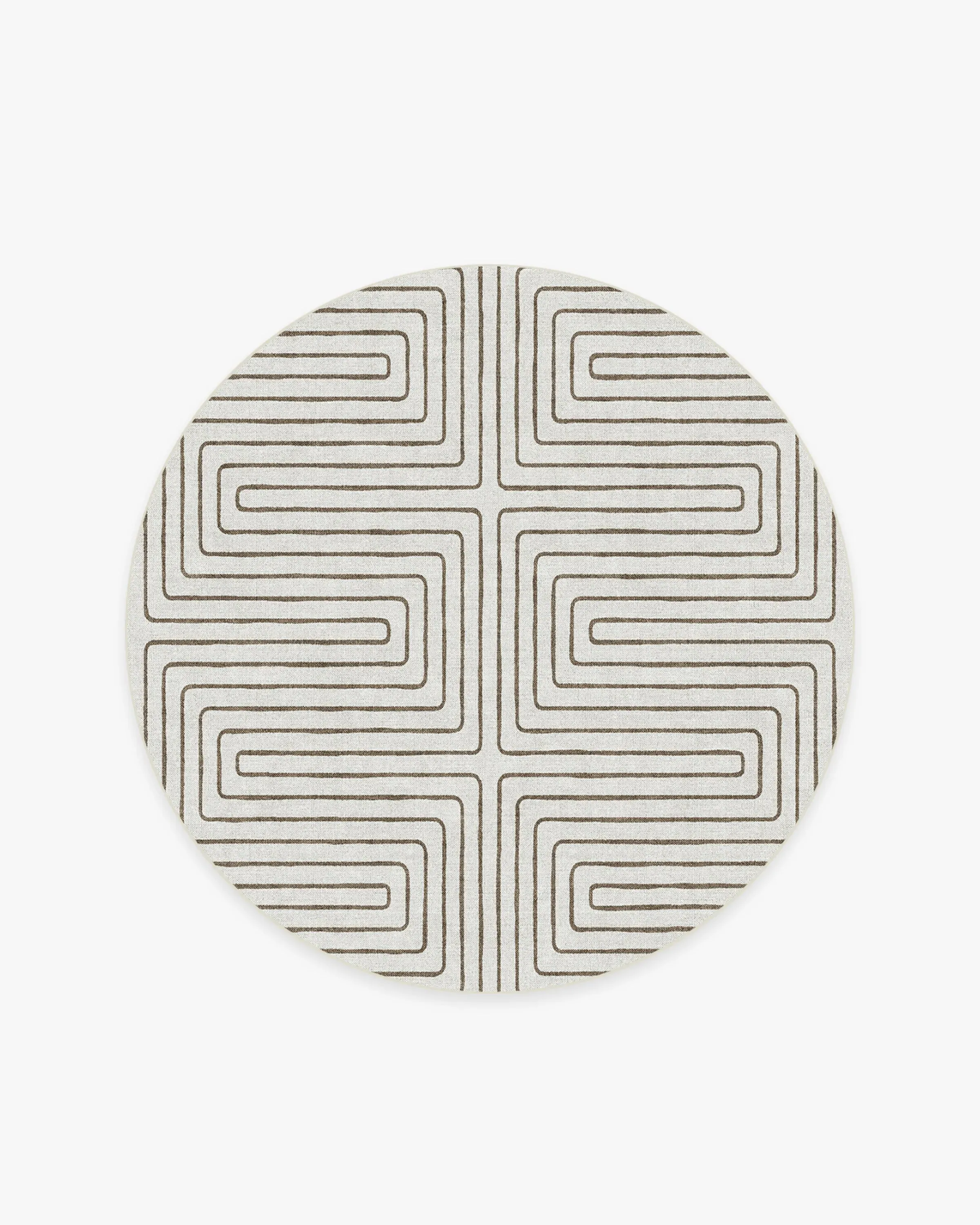 Round Area Rug Machine Washable - Camel
